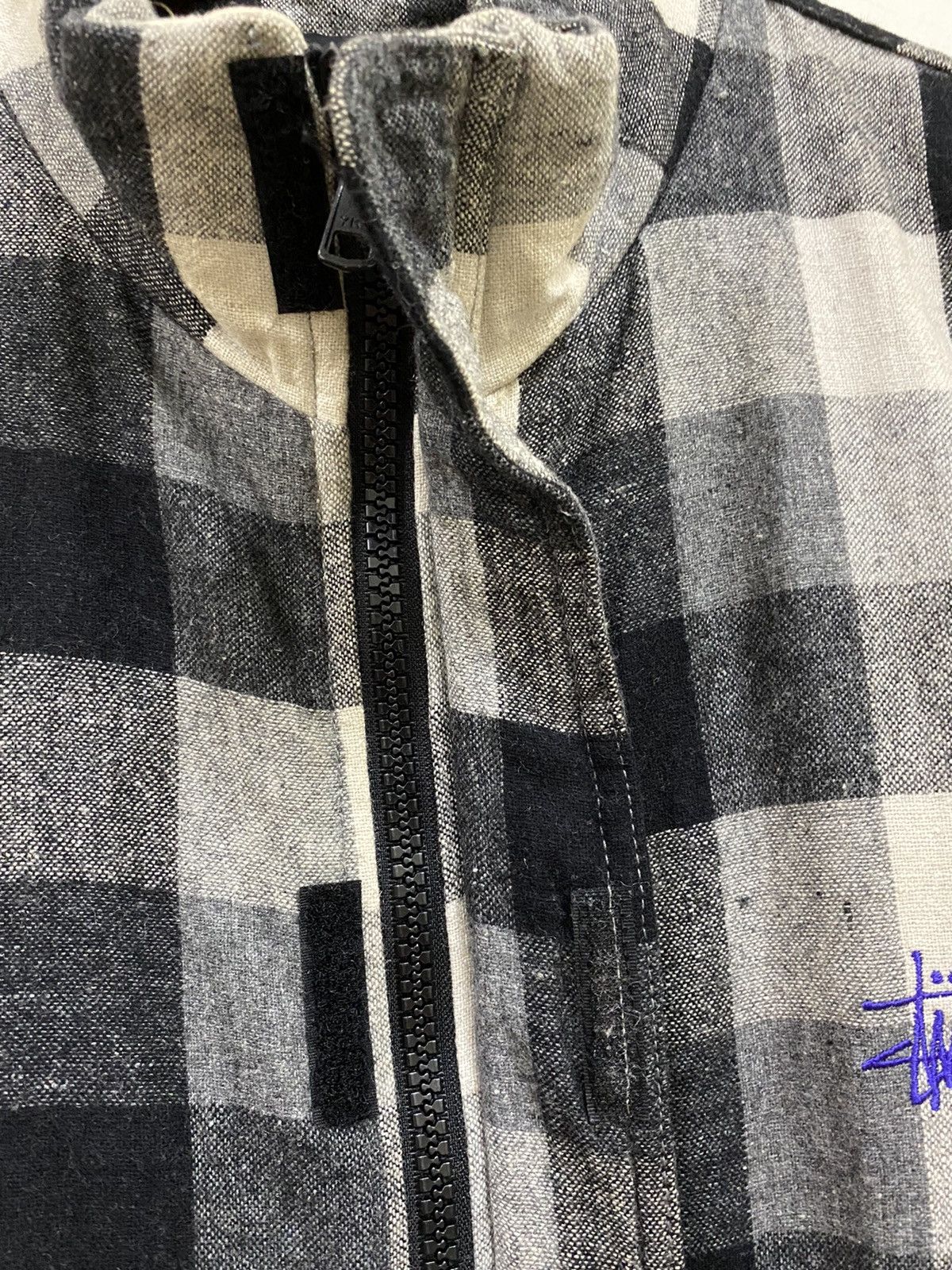 Stussy Stussy Authentic Gear Checkered Plaid Zip Jacket Size US L / EU 52-54 / 3 - 10 Thumbnail