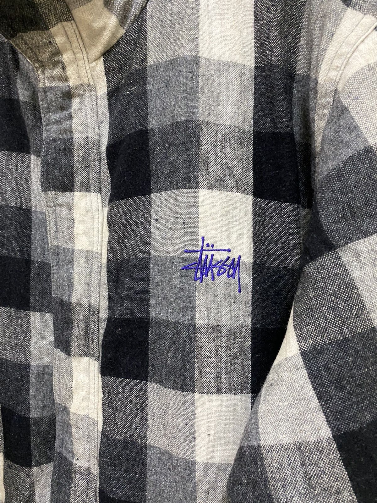 Stussy Stussy Authentic Gear Checkered Plaid Zip Jacket Size US L / EU 52-54 / 3 - 11 Thumbnail
