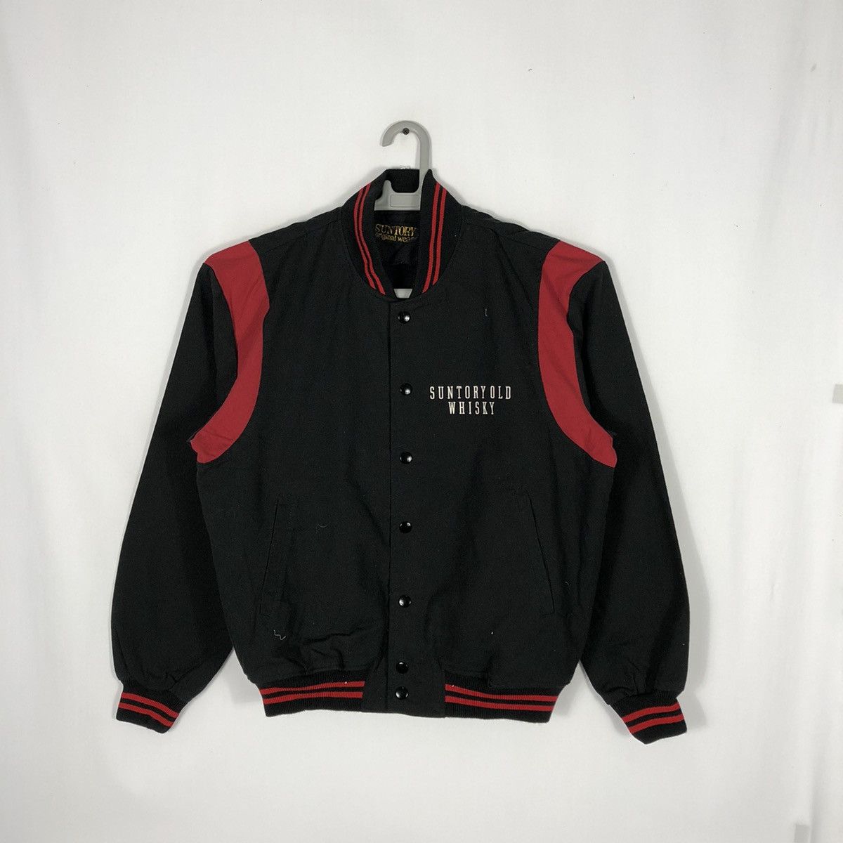 Vintage 🔥Rare🔥Vintage Suntory Old Whisky Full Buttons Varsity Jacket Size US M / EU 48-50 / 2 - 1 Thumbnail