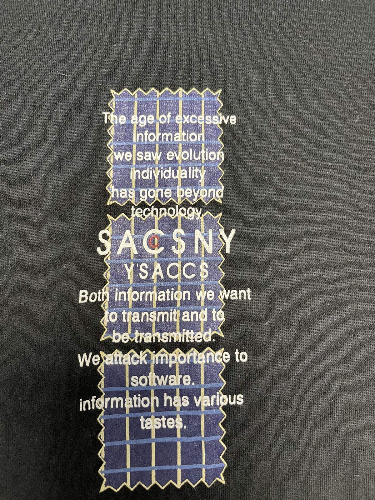 Japanese Brand Sacsny Y'saccs Yohji Yamamoto T-Shirt Size US L / EU 52-54 / 3 - 5 Thumbnail