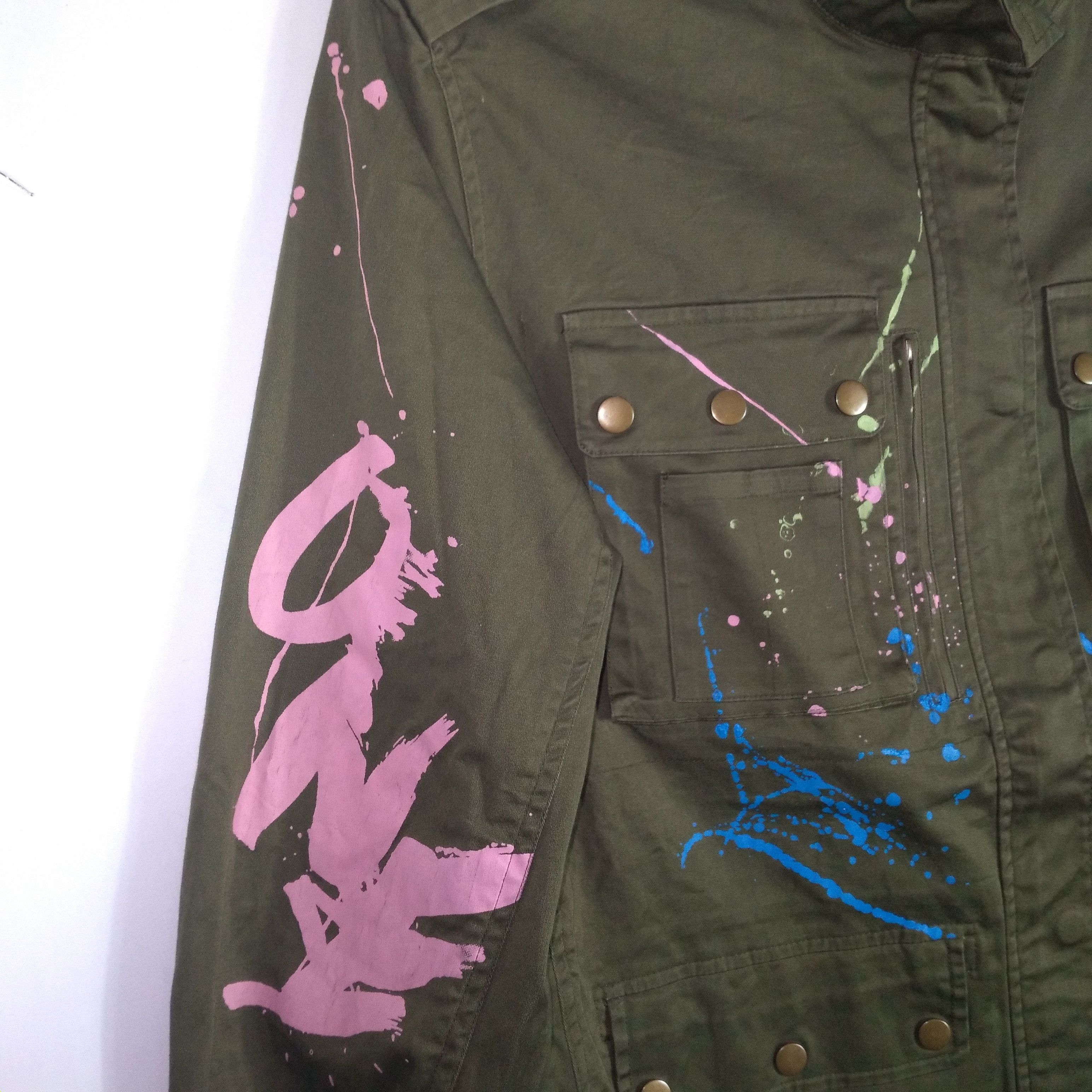 Jil Stuart Jill By Jill Stuart Splash Mural Painting Military Jacket Size US M / EU 48-50 / 2 - 11 Thumbnail