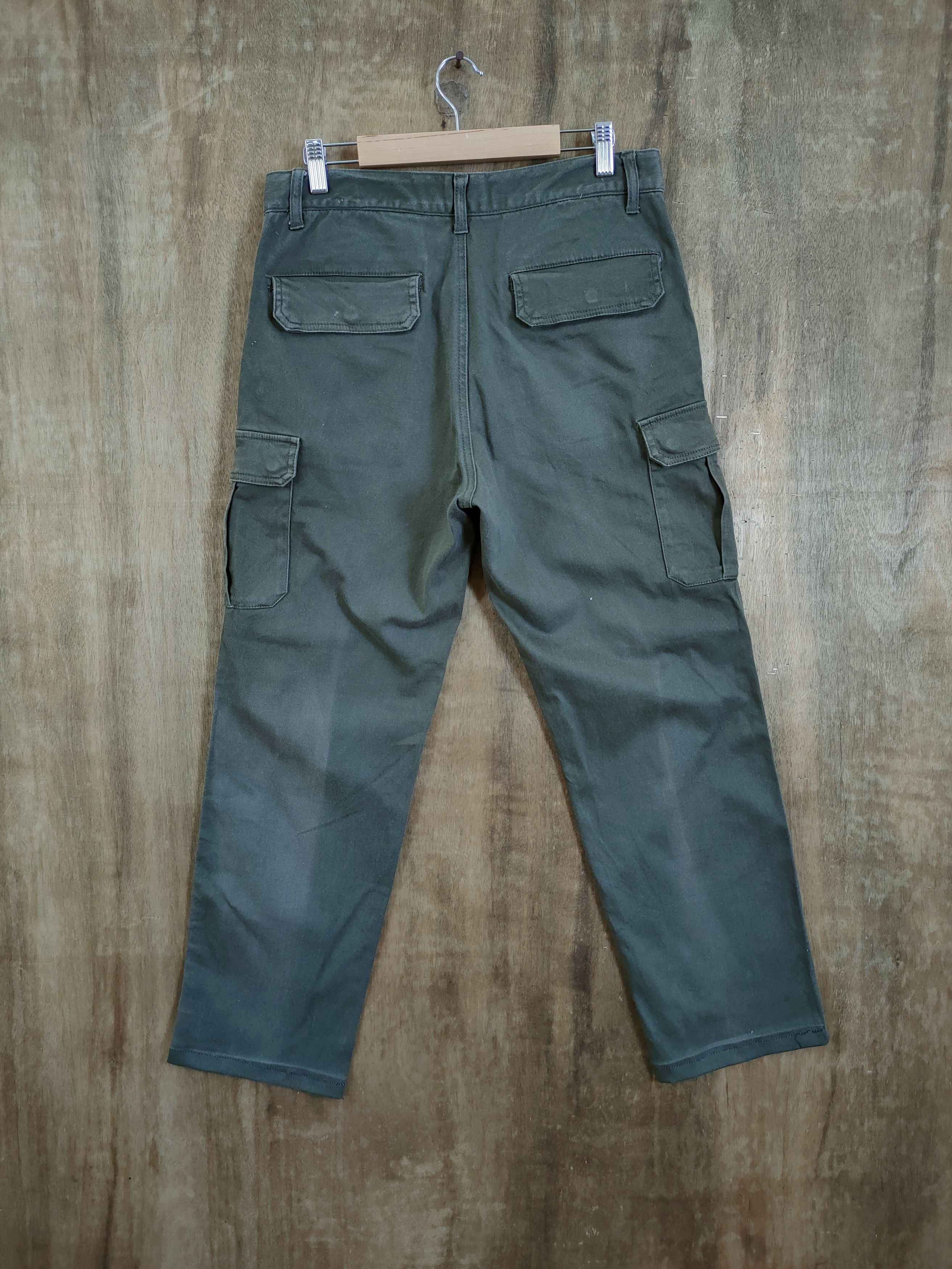Japanese Brand Japan faded green multipocket tactical cargo pants #46-860 Size US 32 / EU 48 - 7 Thumbnail