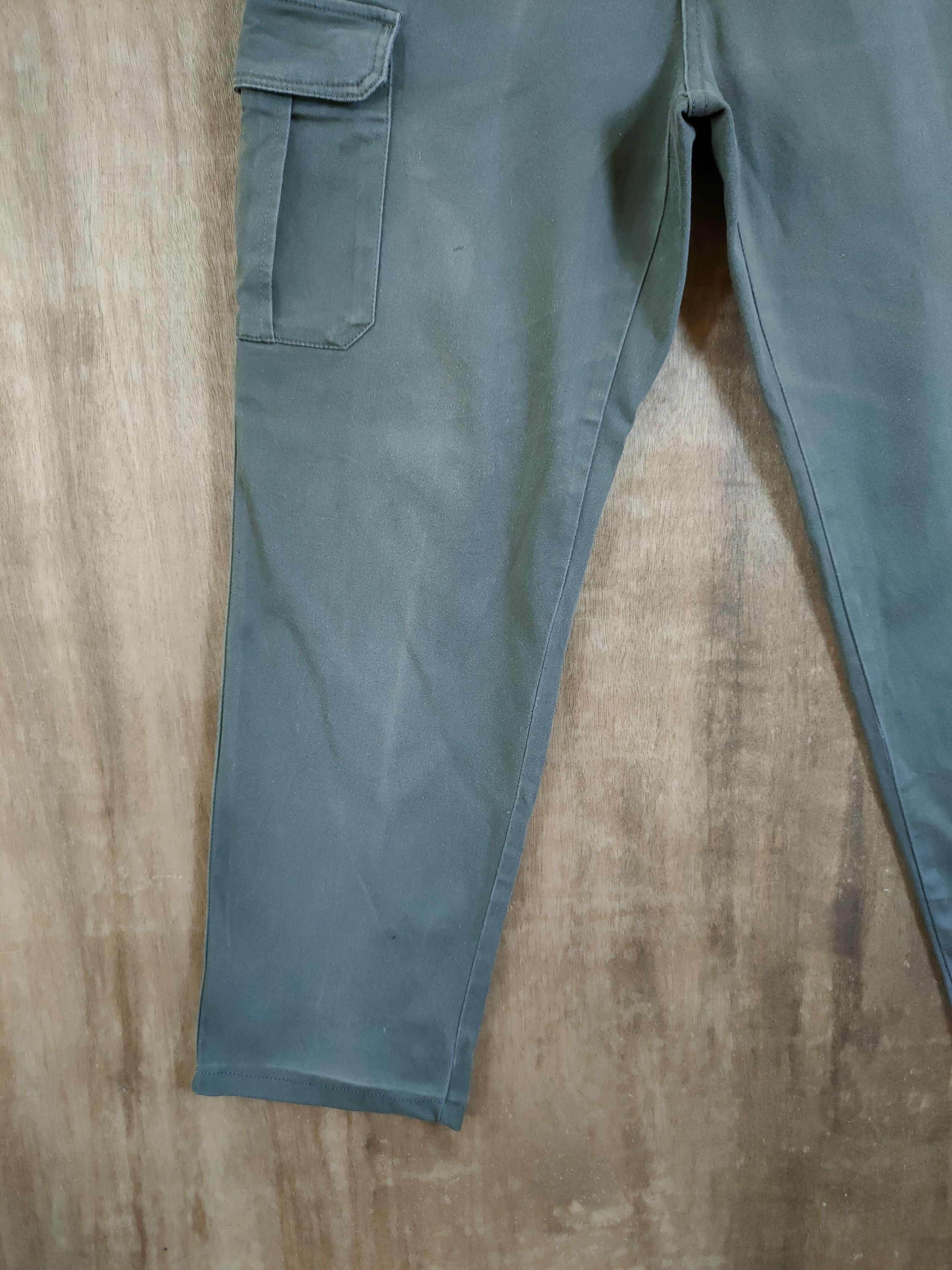 Japanese Brand Japan faded green multipocket tactical cargo pants #46-860 Size US 32 / EU 48 - 2 Thumbnail