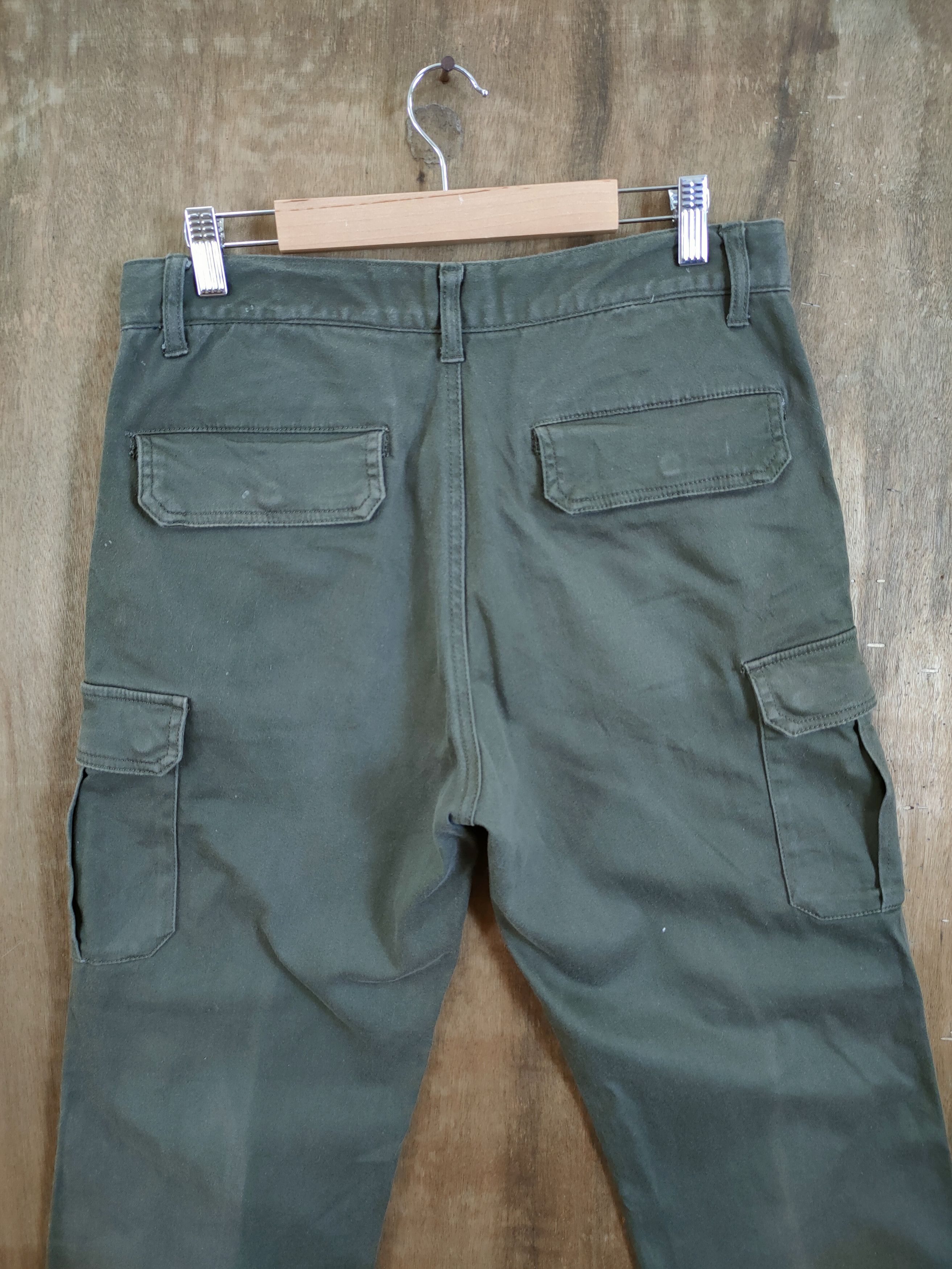 Japanese Brand Japan faded green multipocket tactical cargo pants #46-860 Size US 32 / EU 48 - 9 Thumbnail