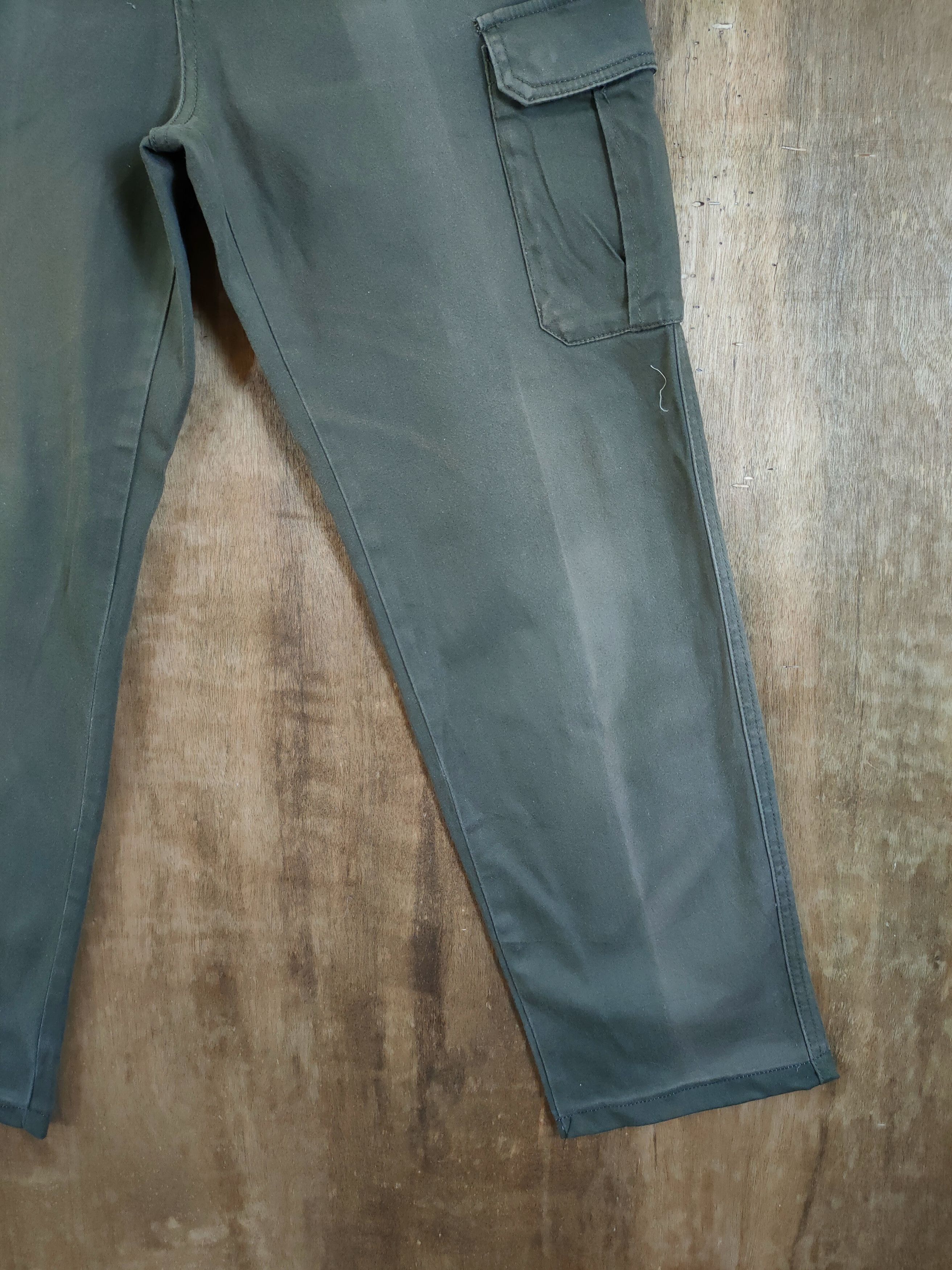 Japanese Brand Japan faded green multipocket tactical cargo pants #46-860 Size US 32 / EU 48 - 3 Thumbnail
