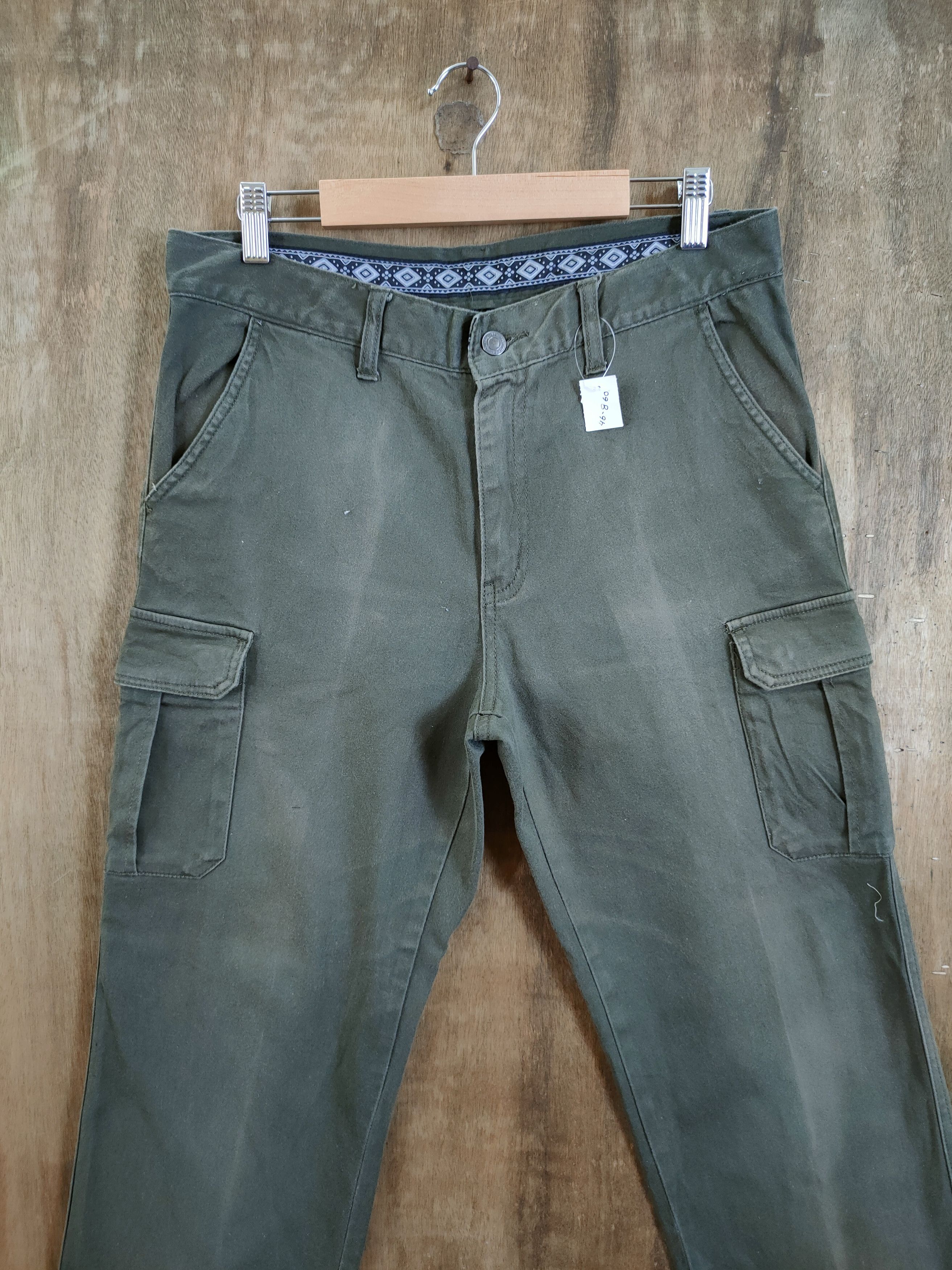 Japanese Brand Japan faded green multipocket tactical cargo pants #46-860 Size US 32 / EU 48 - 4 Thumbnail