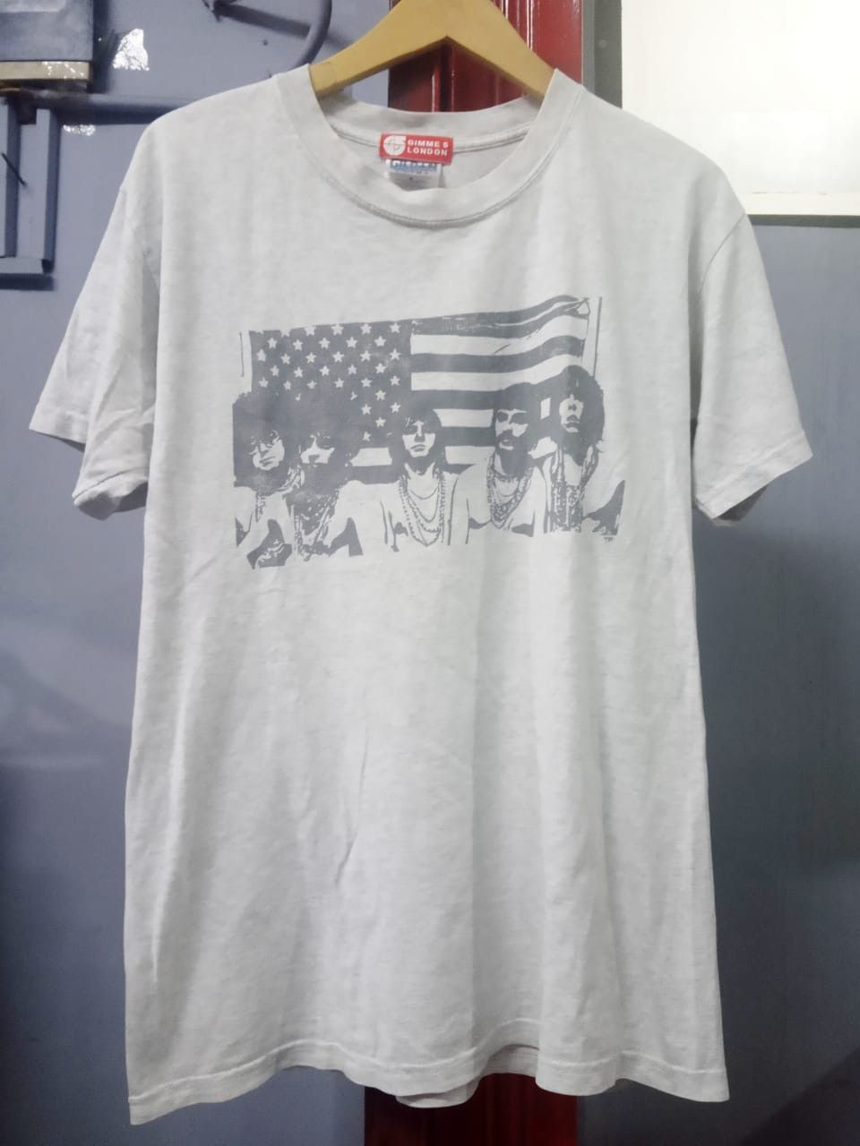 image of Band Tees x Rage Against The Machine Vintage 00S Mc5 X Gimme Five London in White (Size Medium)