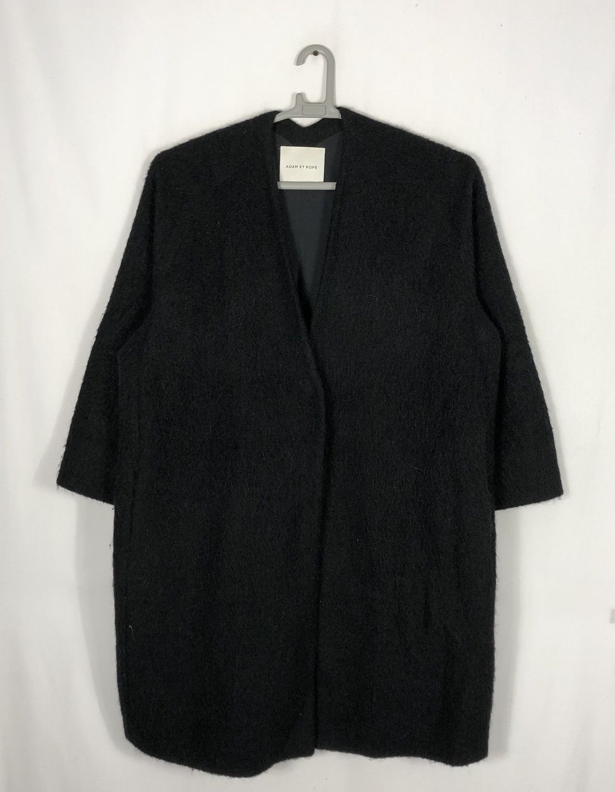 🔥OG🔥Adam Et Rope Single Button Wool Mohair Heavy Long Coat
