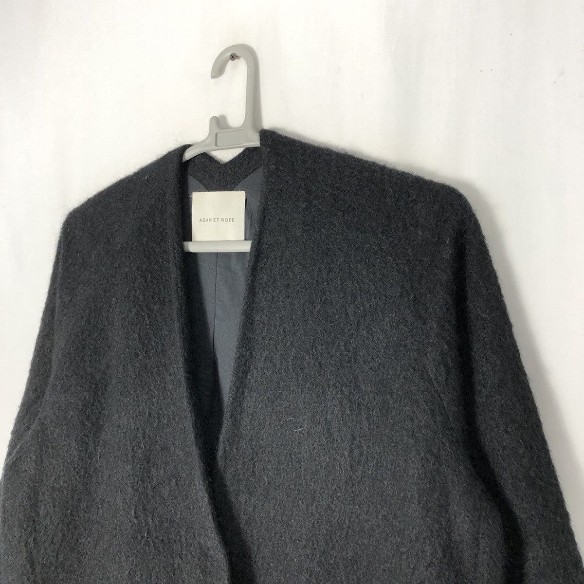 ADAM ET ROPE × Designer 🔥OG🔥Adam Et Rope Single Button Wool Mohair Heavy Long Coat Size US L / EU 52-54 / 3 - 5 Thumbnail