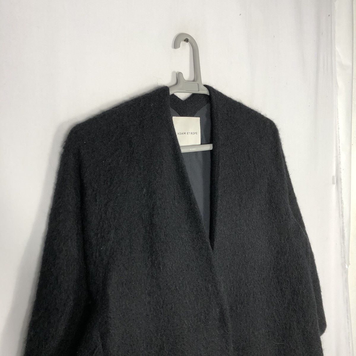 ADAM ET ROPE × Designer 🔥OG🔥Adam Et Rope Single Button Wool Mohair Heavy Long Coat Size US L / EU 52-54 / 3 - 7 Thumbnail