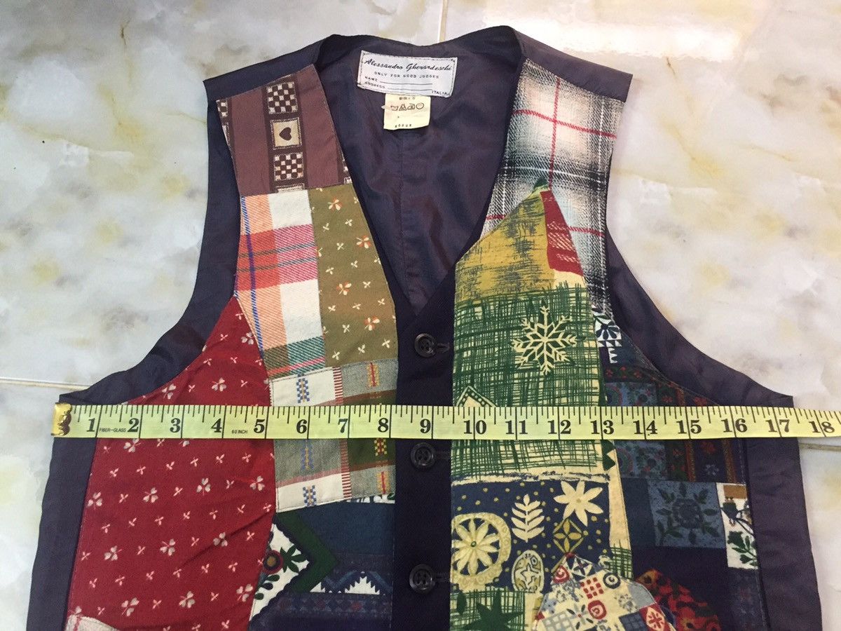 Vintage ALESSANDRO GHERARDISCHI PATCHWORK TRACEY VEST Size US S / EU 44-46 / 1 - 7 Thumbnail