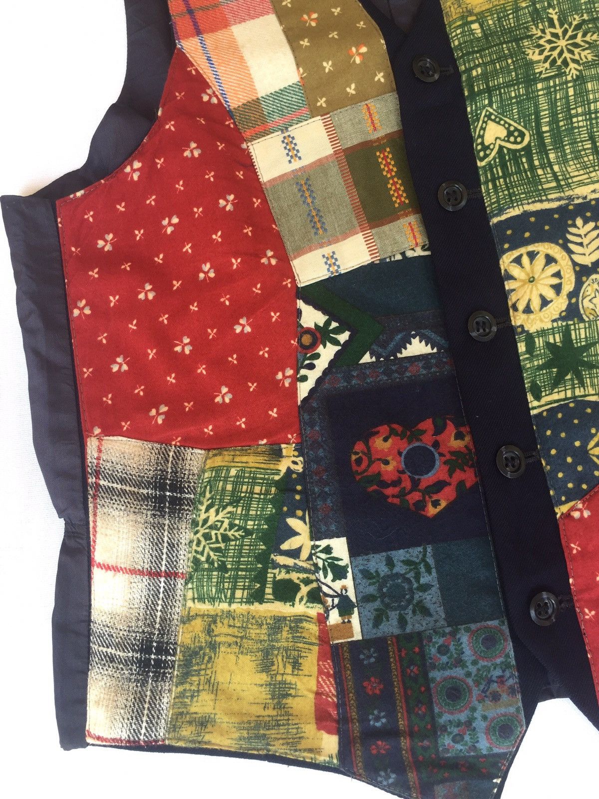 Vintage ALESSANDRO GHERARDISCHI PATCHWORK TRACEY VEST Size US S / EU 44-46 / 1 - 4 Thumbnail