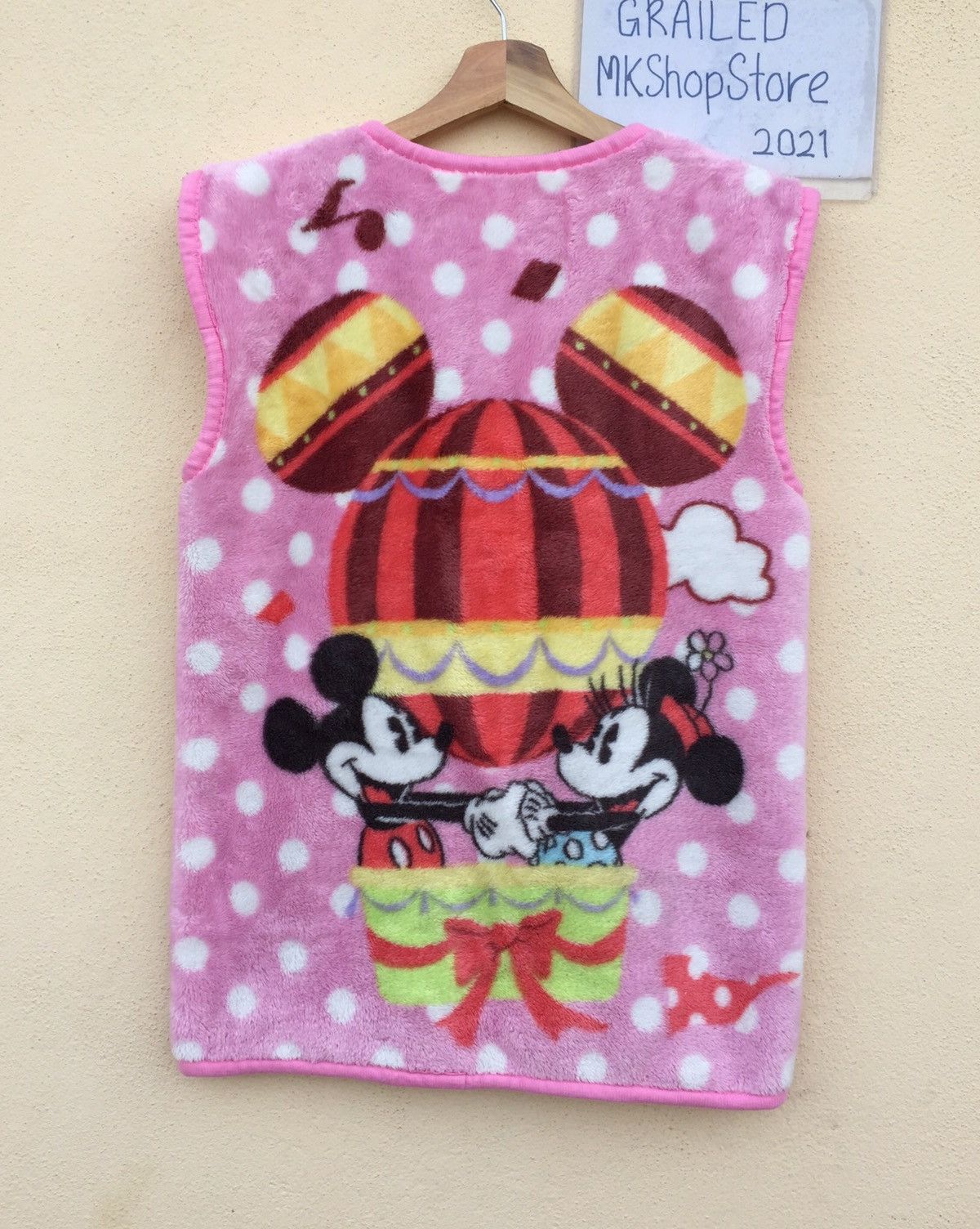 Disney × Mickey Mouse Mickey & Minnie sleeveless fleece Cute ❤️ Smile Size US M / EU 48-50 / 2 - 7 Thumbnail