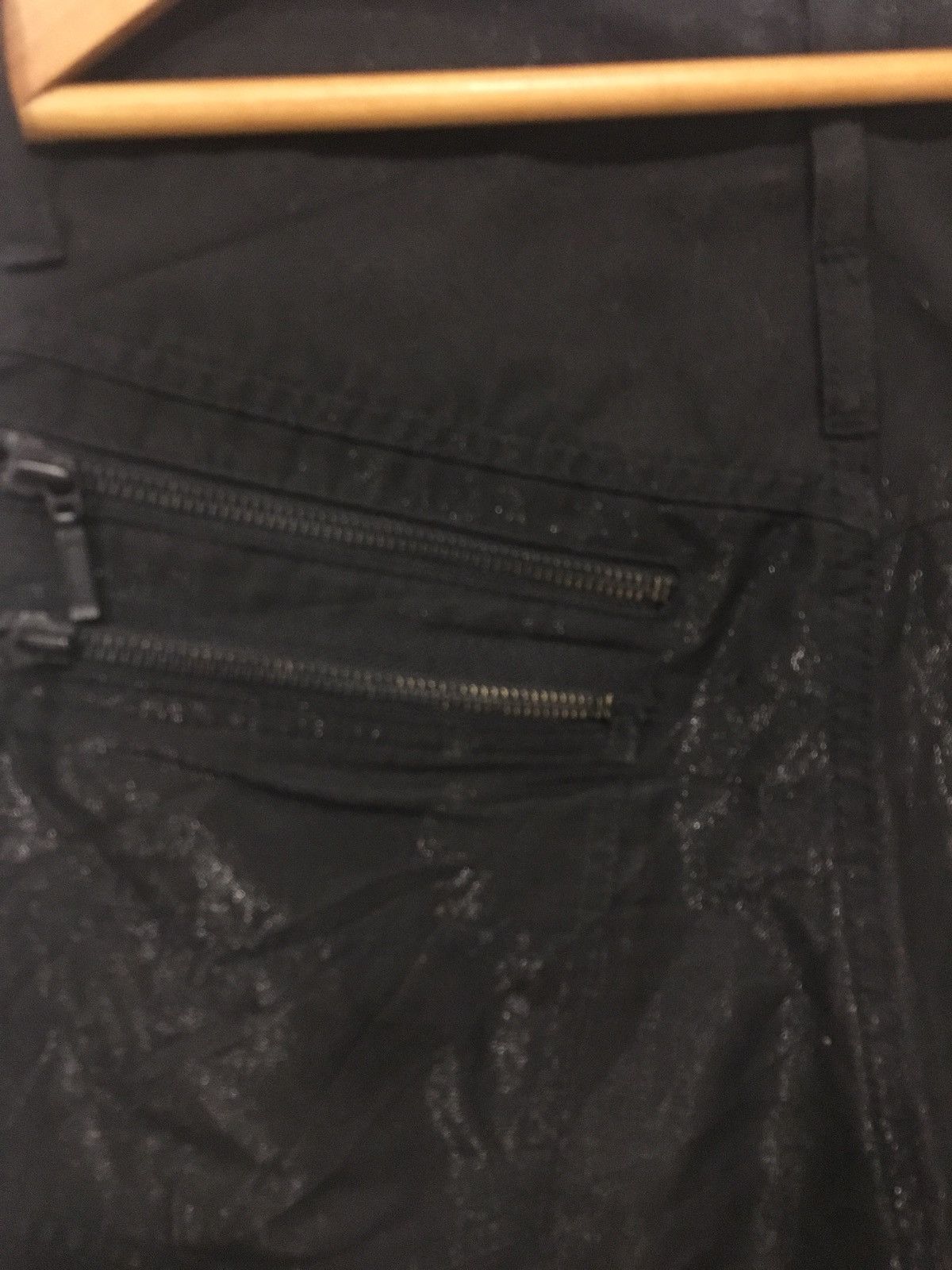 Morgan Homme black shinning zipper pant Size US 30 / EU 46 - 5 Thumbnail