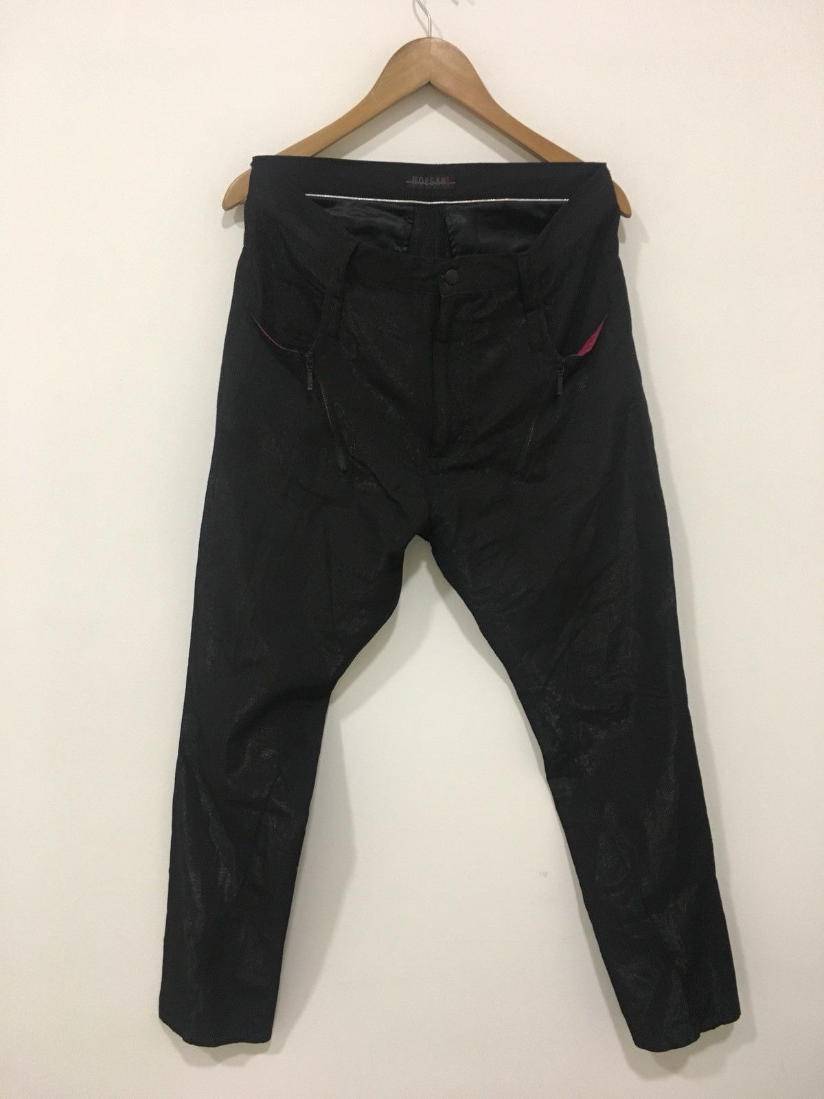 Morgan Homme black shinning zipper pant Size US 30 / EU 46 - 2 Thumbnail