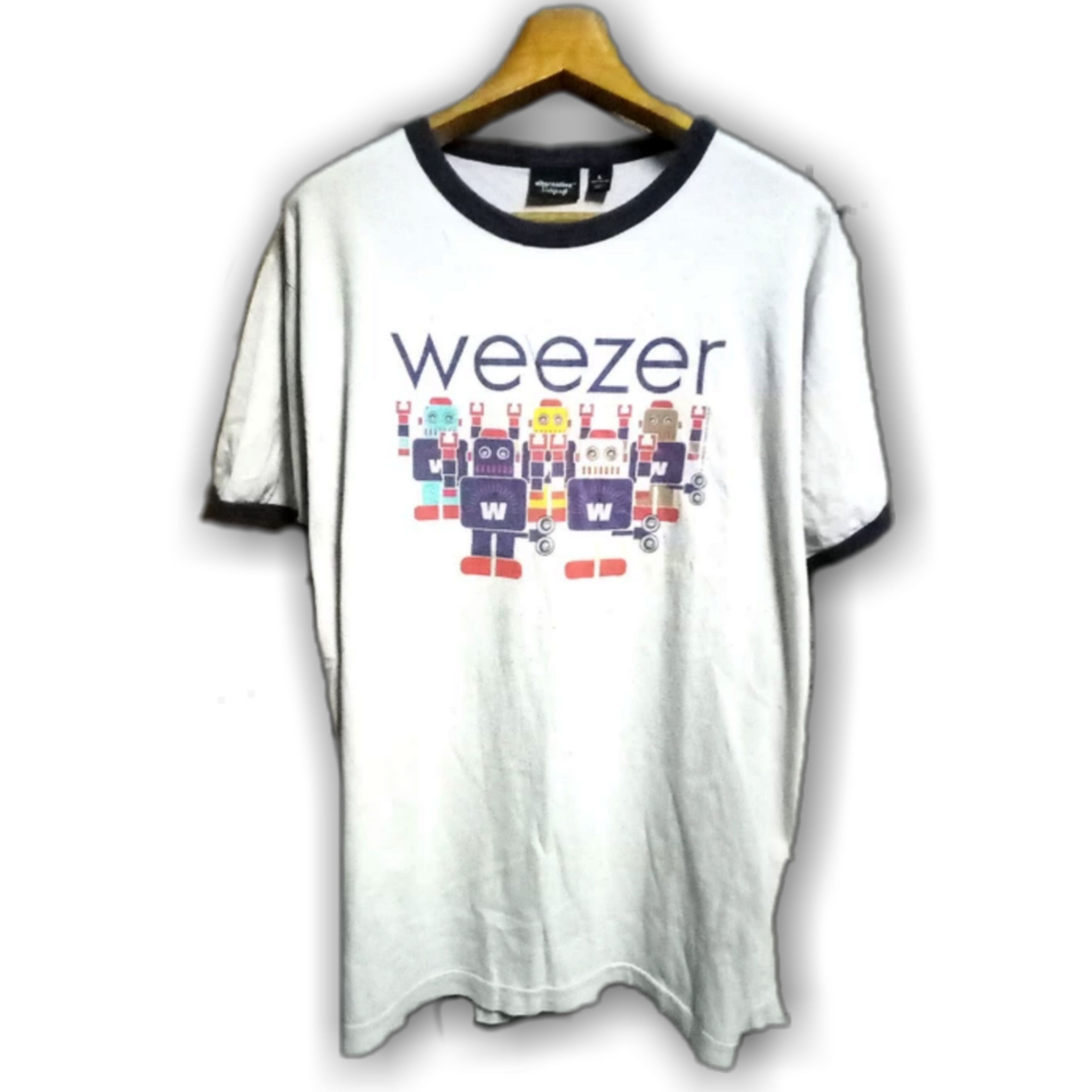 Band Tees Vintage Weezer Promo Album 2005 ringer Usa Size US XL / EU 56 / 4 - 1 Thumbnail