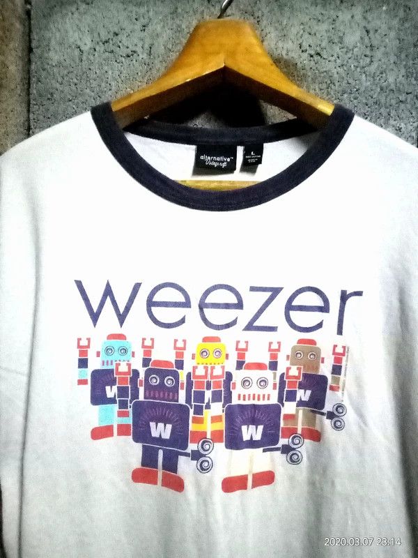Band Tees Vintage Weezer Promo Album 2005 ringer Usa Size US XL / EU 56 / 4 - 6 Thumbnail