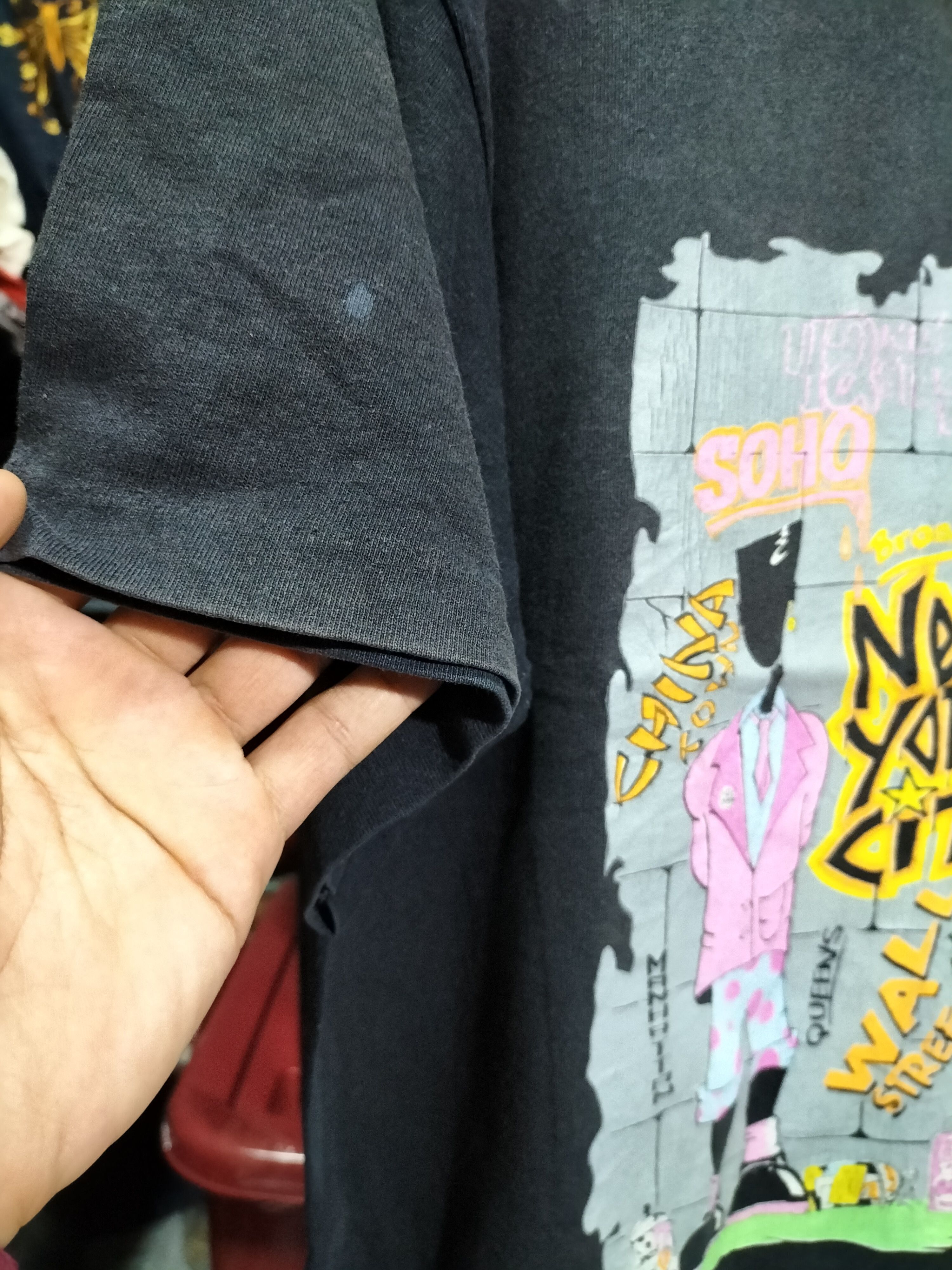 Vintage Vintage 90s New York City Wall Street Arts Distressed 1991 Size US L / EU 52-54 / 3 - 10 Thumbnail