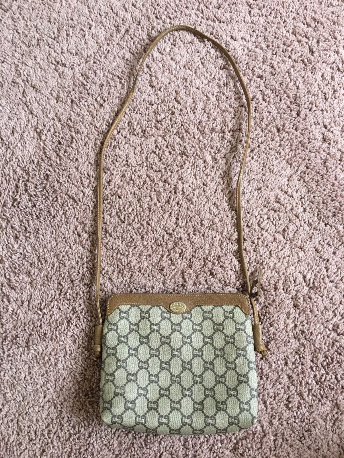 Paolo Gucci x Vintage Gucci Plus Sling Bag in Brown, Men's