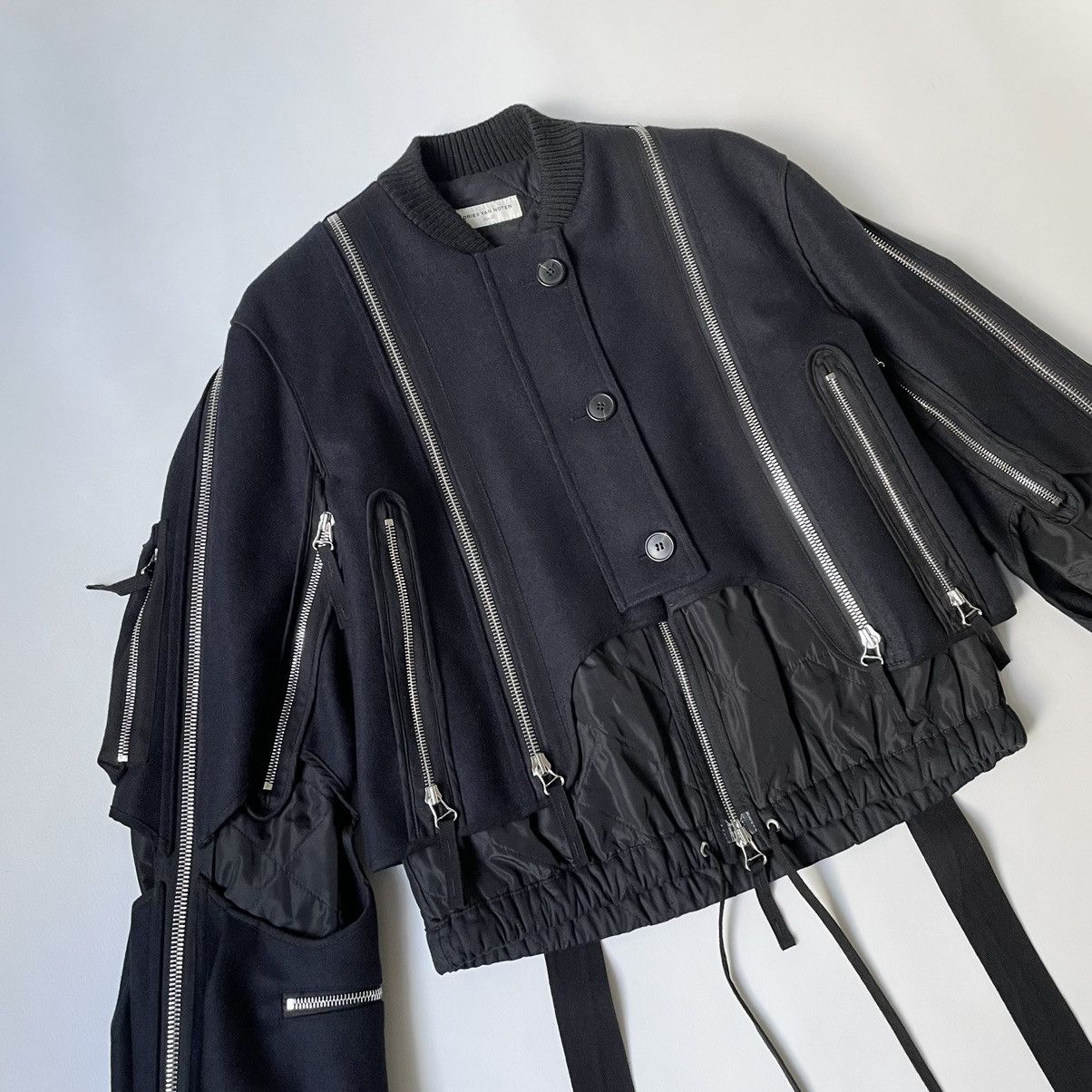 Dries Van Noten A/W 14 Back Zip Bondage Jacket Size S / US 4 / IT 40 - 3 Thumbnail