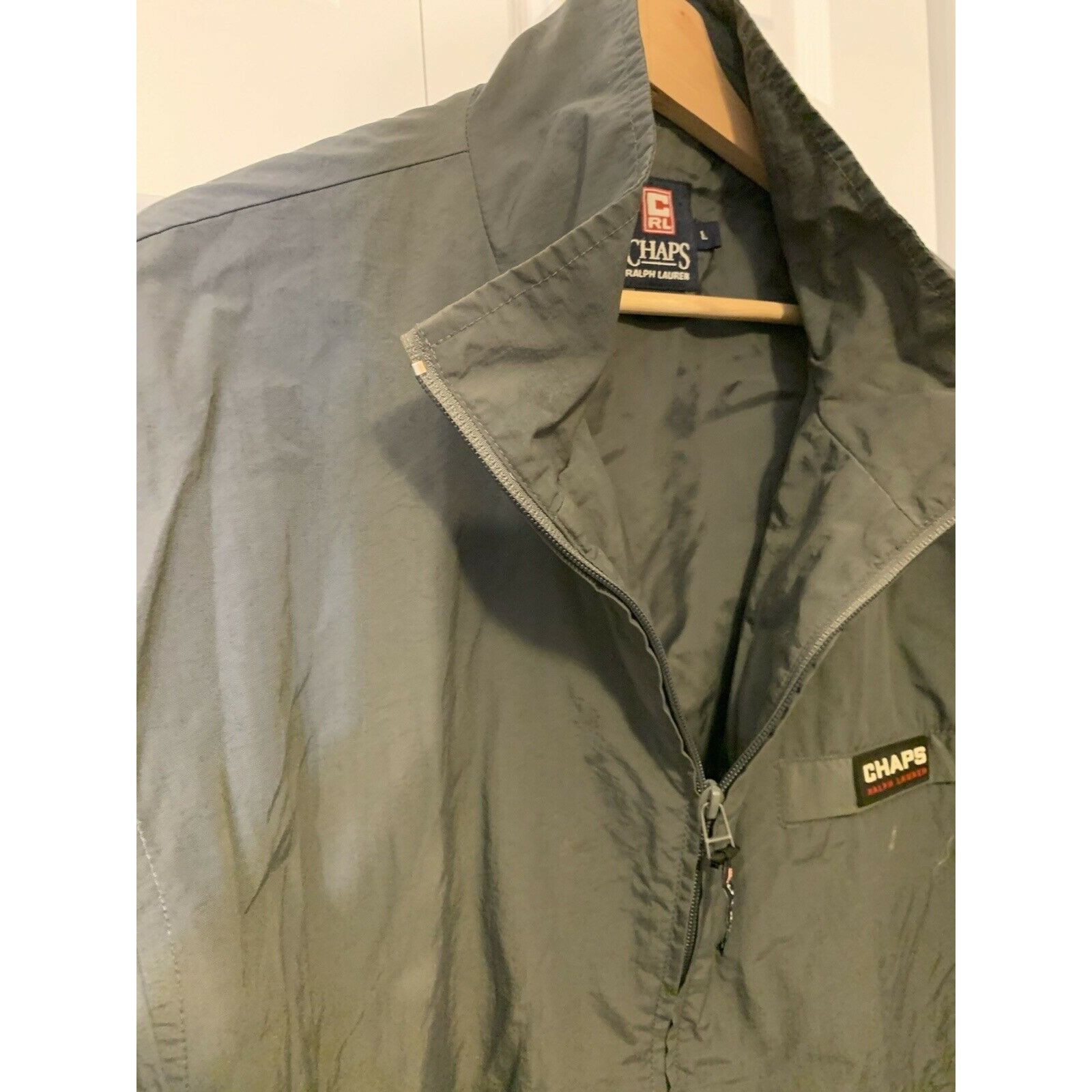 Lauren Ralph Lauren Vintage Chaps Ralph Lauren Men’s Sz L Windbreaker Jacket Gre Size US L / EU 52-54 / 3 - 3 Thumbnail
