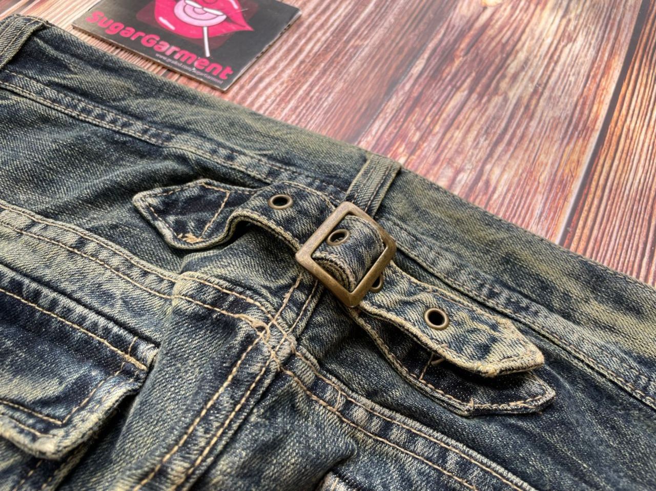 Japanese Brand Bootcut Distressed Paint Splatter Japanese Vintage Jeans Size US 33 - 2 Thumbnail