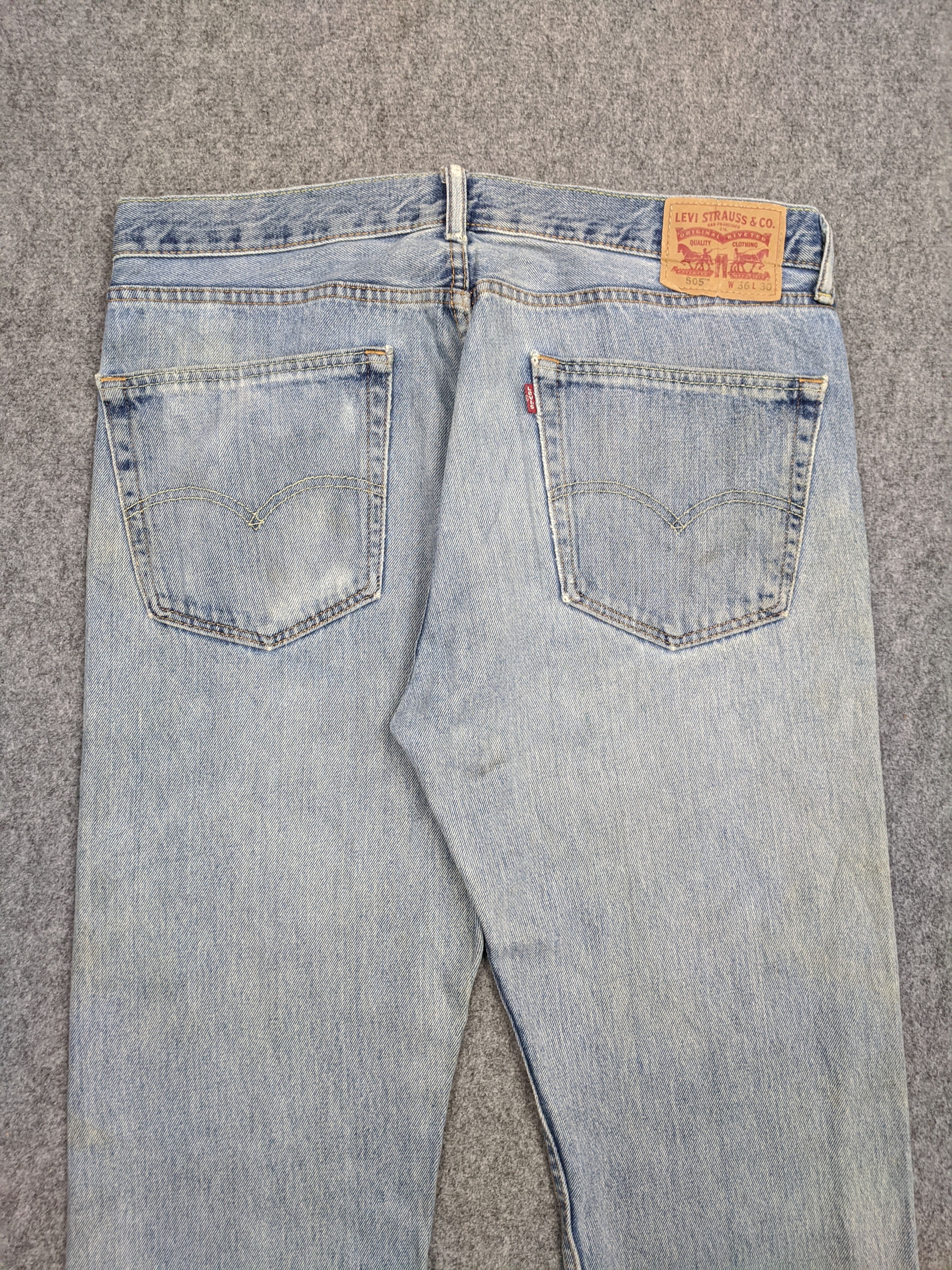 Levi's Vintage Levis 505 Lightwash Jeans DP0605 Size US 38 / EU 54 - 4 Thumbnail