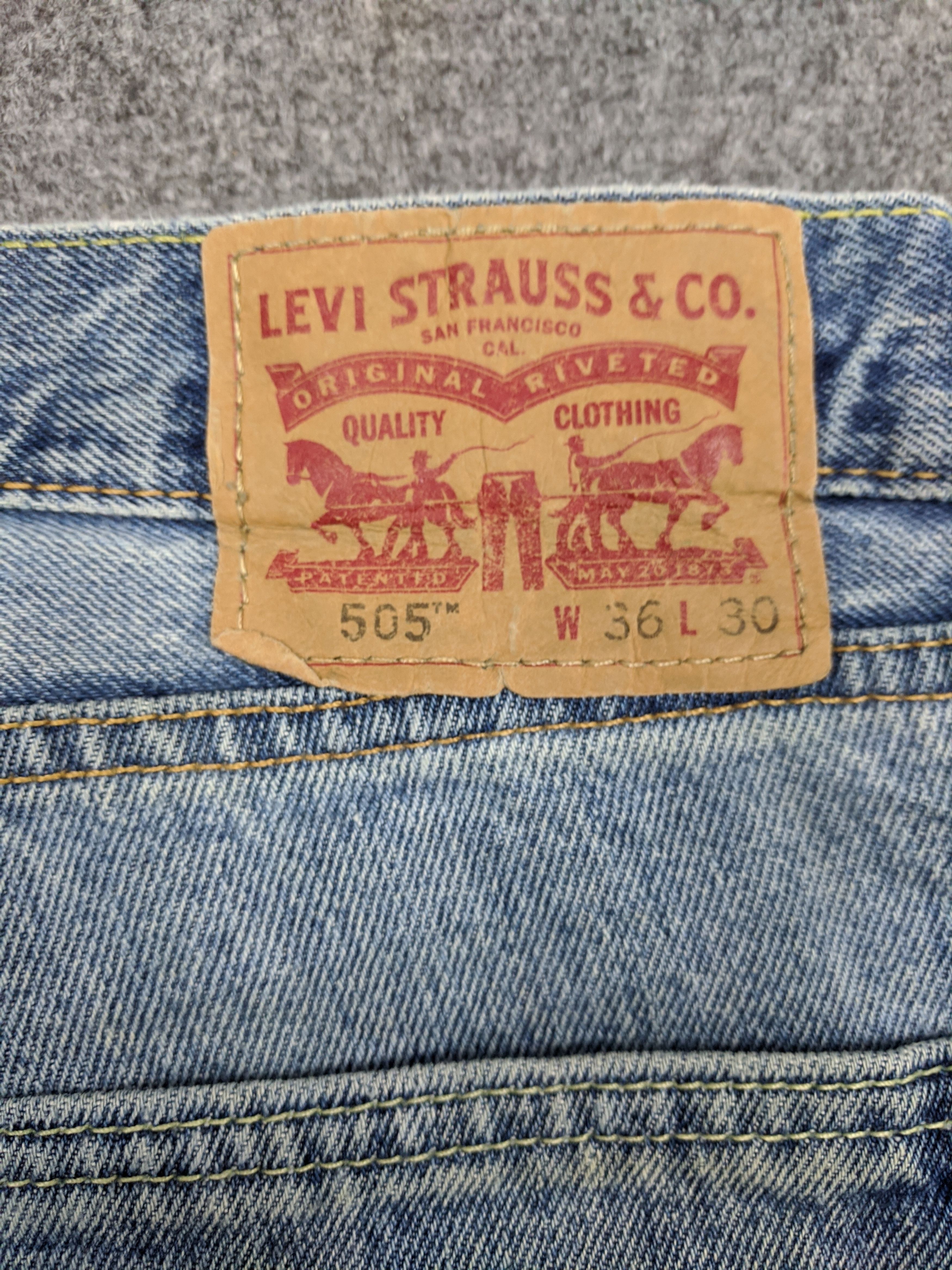 Levi's Vintage Levis 505 Lightwash Jeans DP0605 Size US 38 / EU 54 - 11 Thumbnail