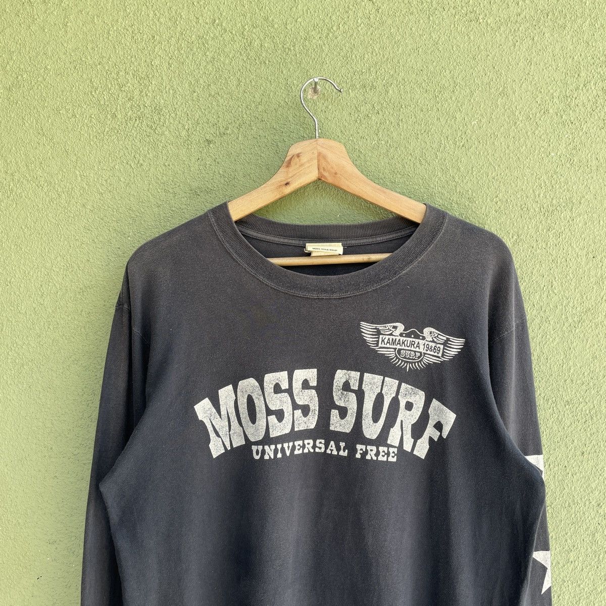 Kamakura Vintage Moss Surf Kamakura 19&69 Big Logo Long Sleeve Shirt Size US M / EU 48-50 / 2 - 3 Thumbnail