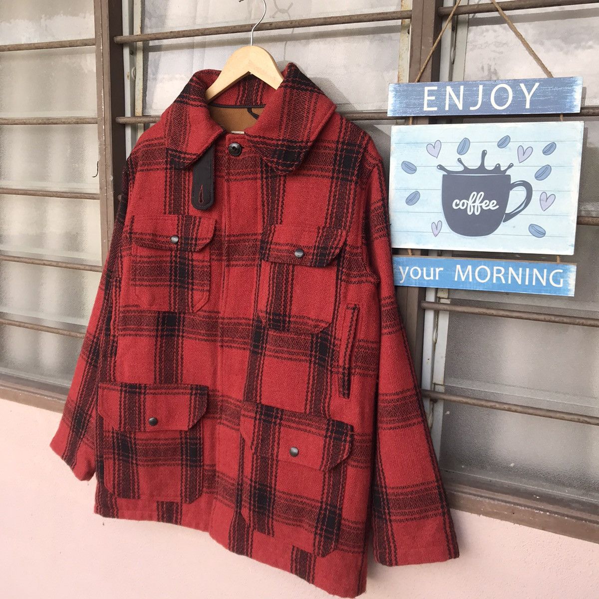 Levi's Vintage Clothing Rare Levis 80s Vintage tartan casual wear flannel 6 pockets Size US M / EU 48-50 / 2 - 2 Thumbnail