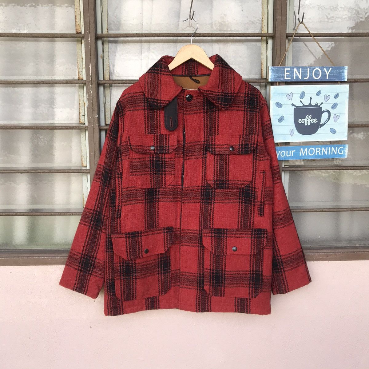 Levi's Vintage Clothing Rare Levis 80s Vintage tartan casual wear flannel 6 pockets Size US M / EU 48-50 / 2 - 1 Thumbnail