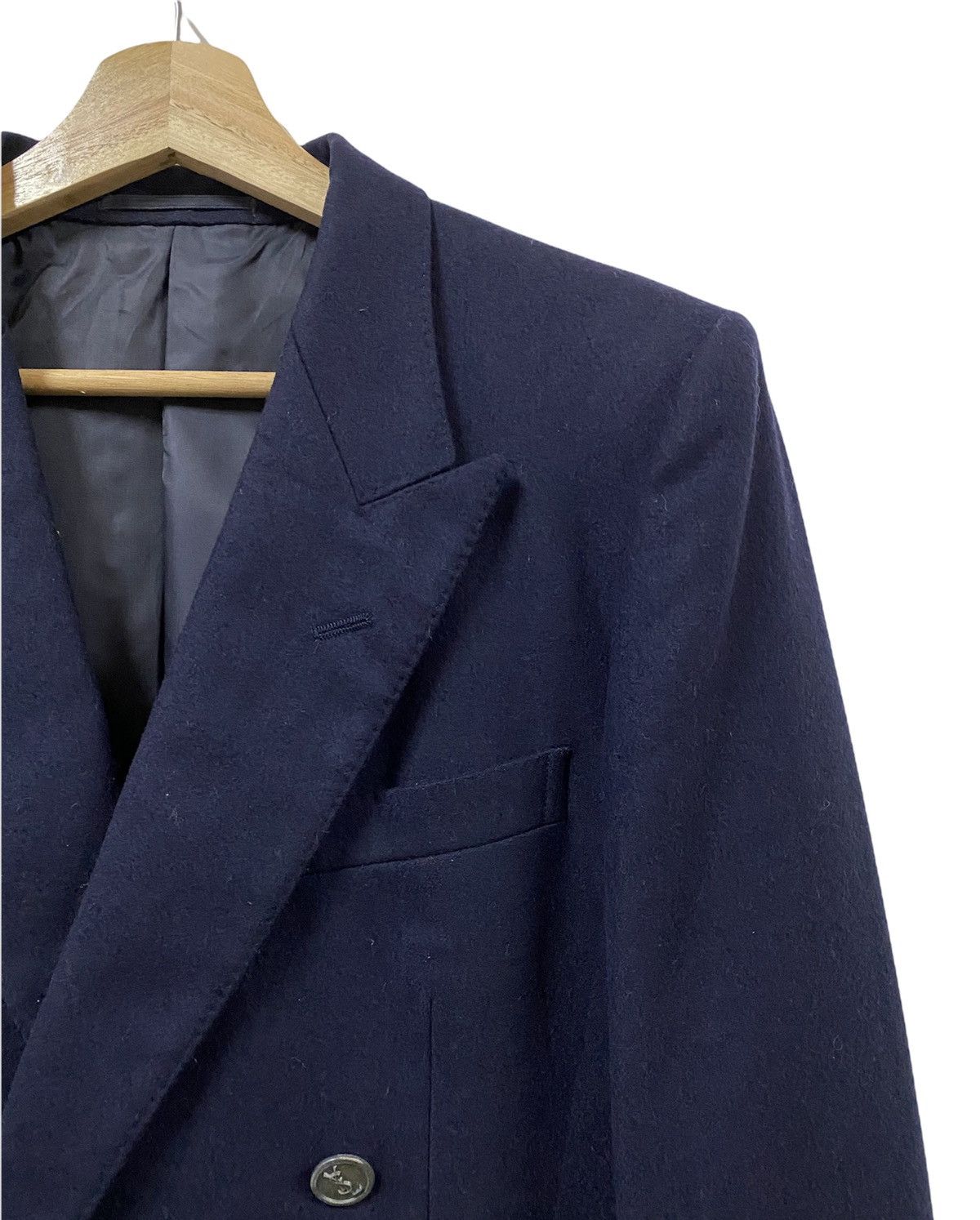 Vintage YvesSaintLaurent Diffusion Homme Paris Double Breasted Coat Size US M / EU 48-50 / 2 - 13 Thumbnail
