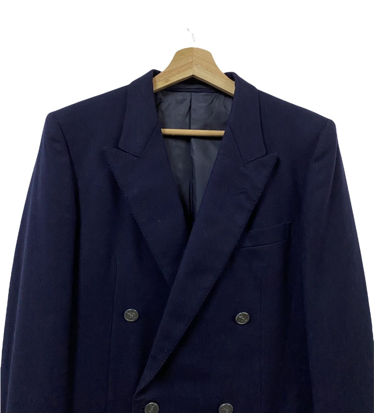 Vintage YvesSaintLaurent Diffusion Homme Paris Double Breasted Coat Size US M / EU 48-50 / 2 - 6 Thumbnail