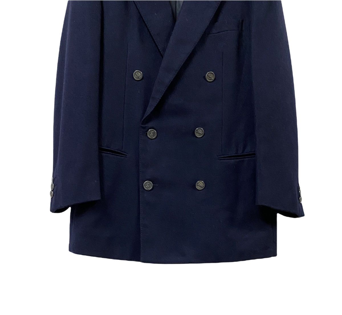 Vintage YvesSaintLaurent Diffusion Homme Paris Double Breasted Coat Size US M / EU 48-50 / 2 - 7 Thumbnail