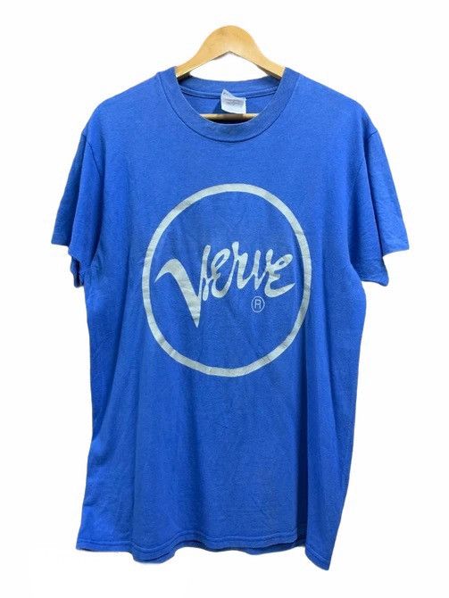 image of Band Tees x Rock Band Vintage Verve Records T Shirt in Blue, Men's (Size Medium)