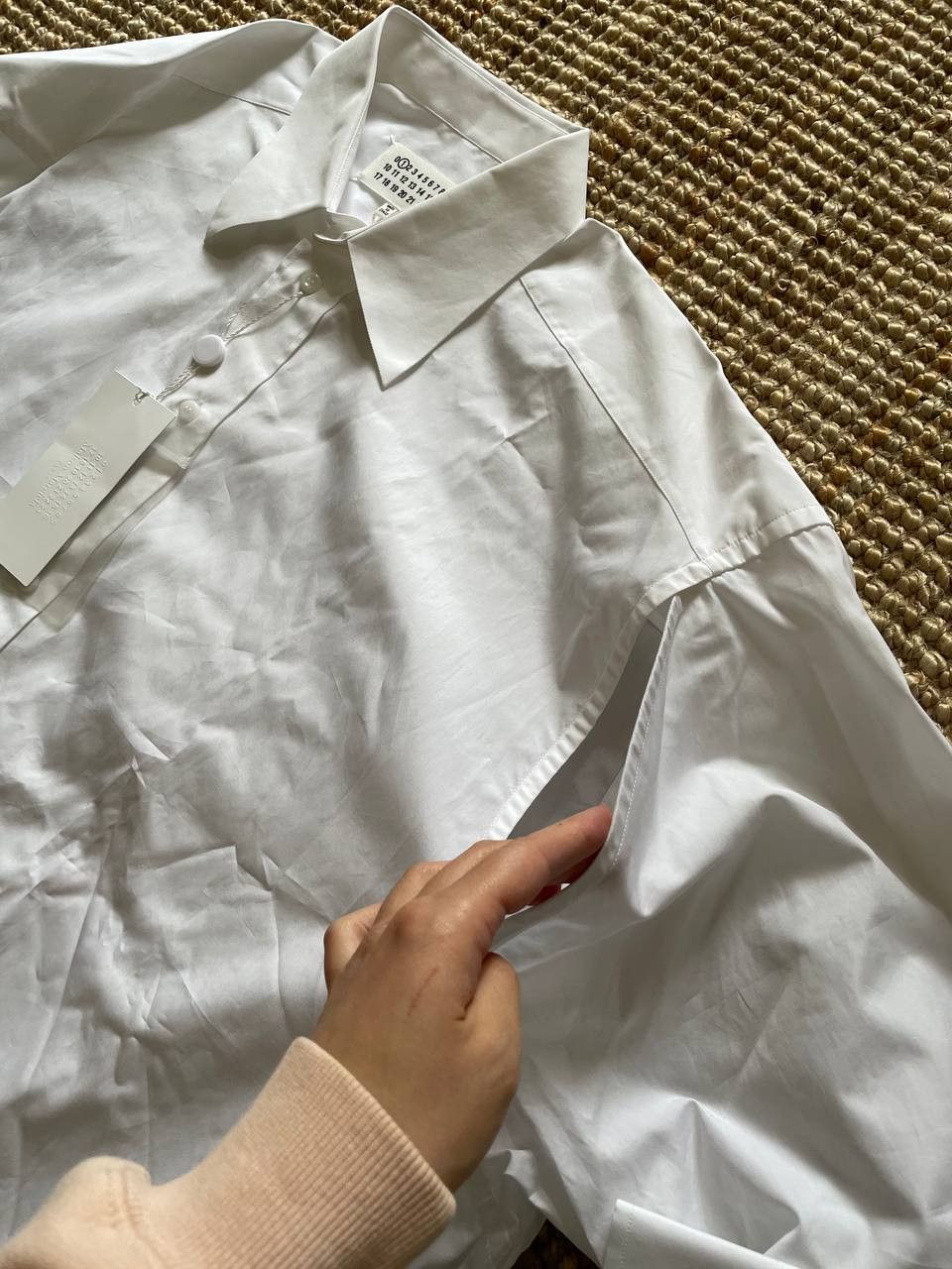Maison Margiela Maison Margiela Oversized White Shirt Size XS / US 0-2 / IT 36-38 - 3 Thumbnail
