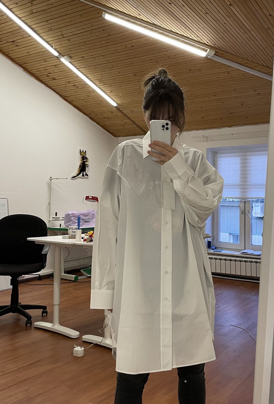 Maison Margiela Maison Margiela Oversized White Shirt Size XS / US 0-2 / IT 36-38 - 11 Thumbnail