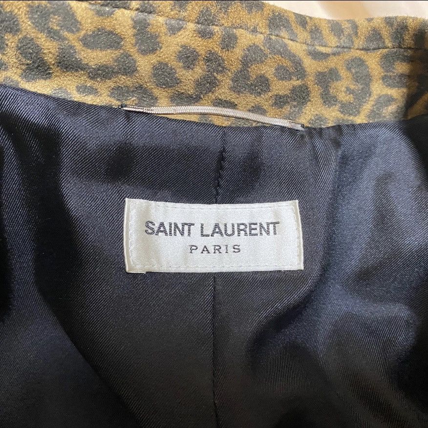 Hedi Slimane × Saint Laurent Paris 15SS Hedi Leopard Suede Trapper Jacket Sz46/48 Size US M / EU 48-50 / 2 - 4 Thumbnail
