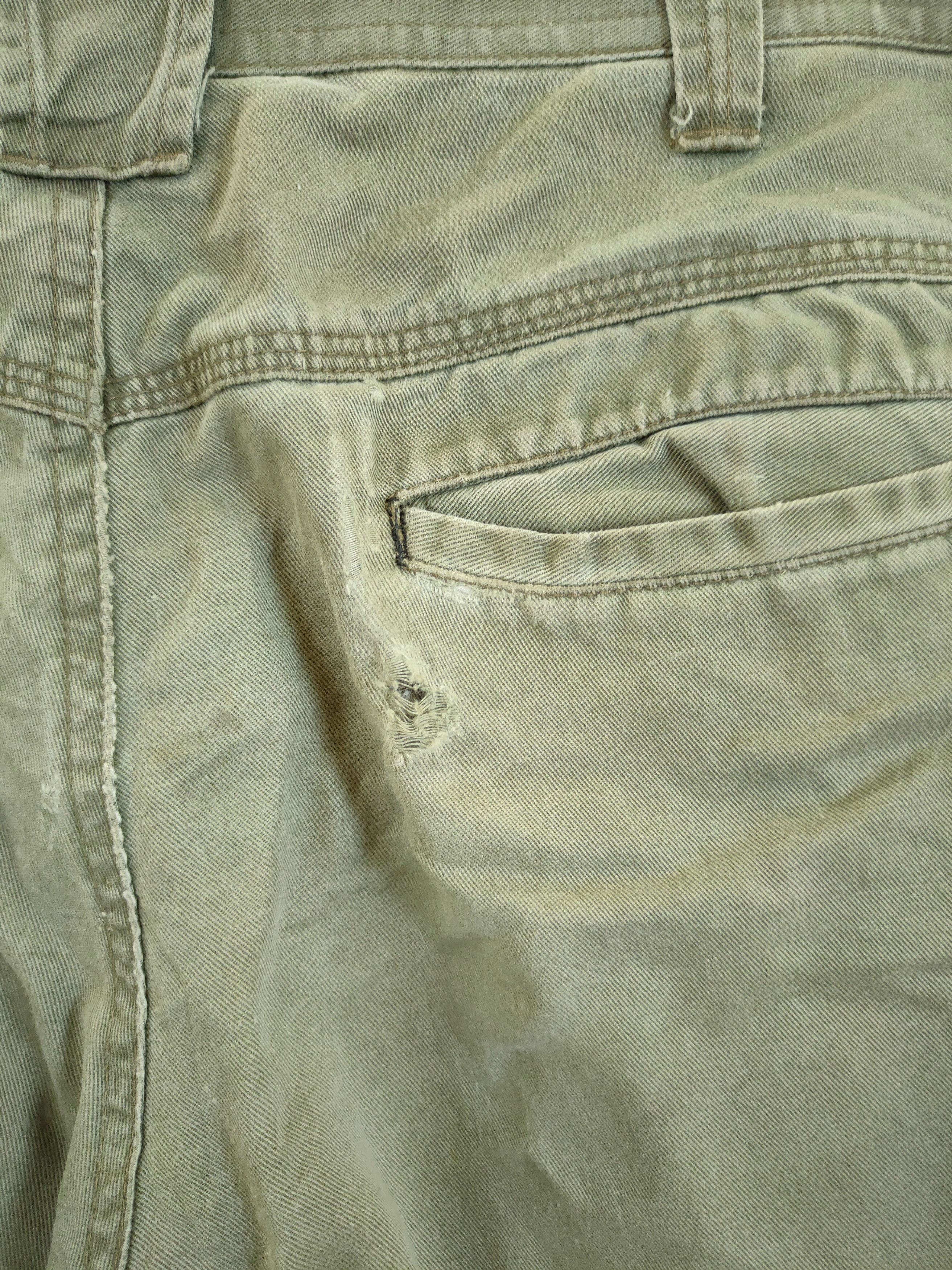 Japanese Brand fire fox distressed dirty utility cargo pants #46-801 Size US 34 / EU 50 - 9 Thumbnail