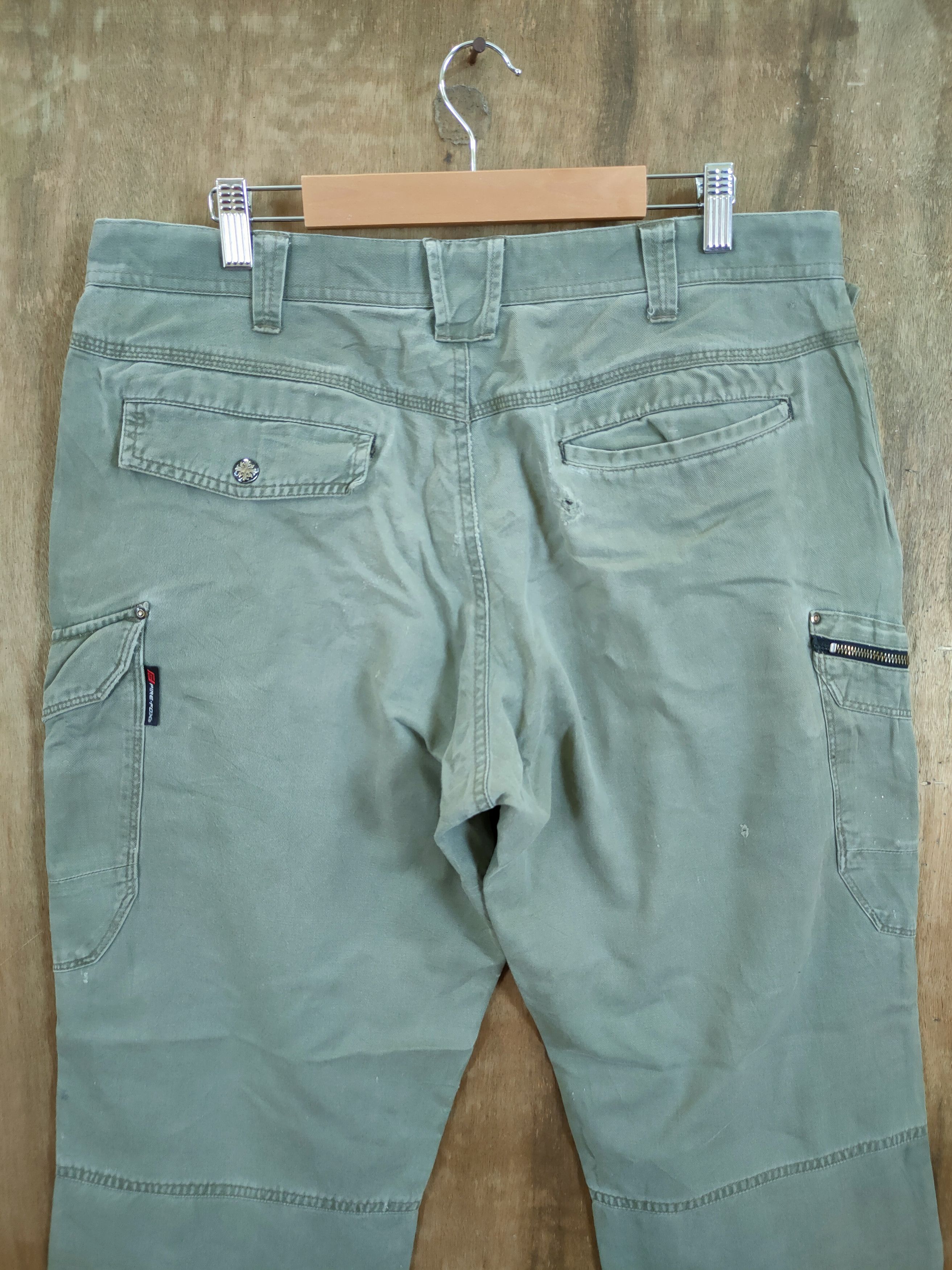 Japanese Brand fire fox distressed dirty utility cargo pants #46-801 Size US 34 / EU 50 - 8 Thumbnail