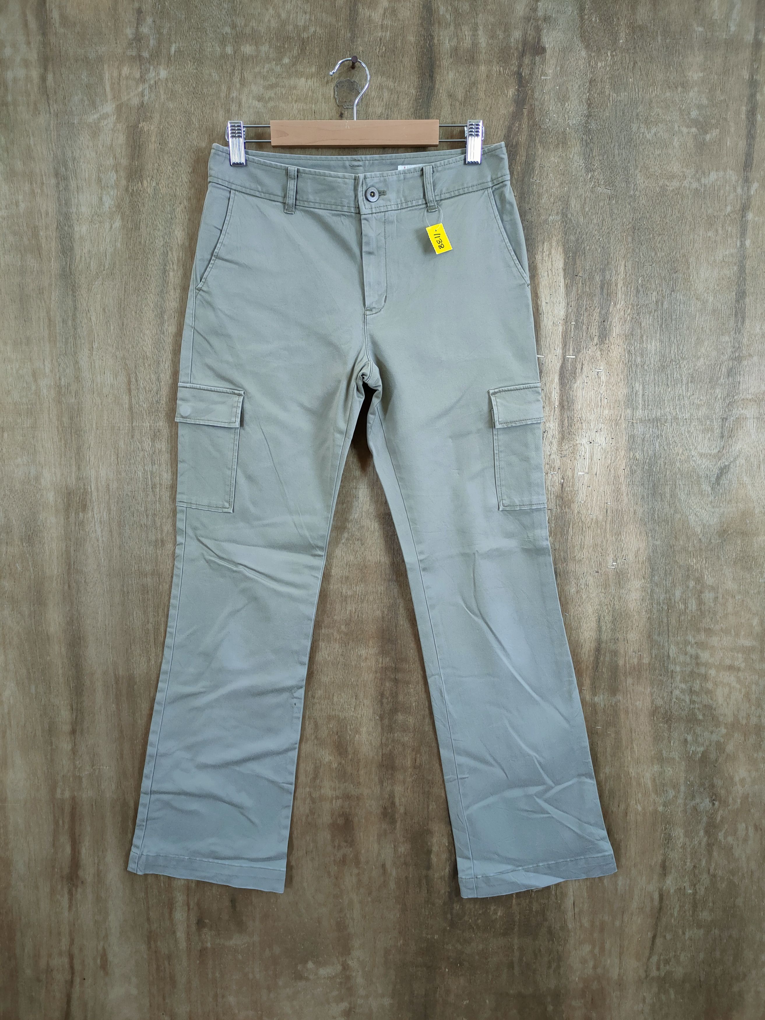 image of Melrose Japan Multipocket Utility Cargo Pants 1138 in Green/Brown, Men's (Size 28)