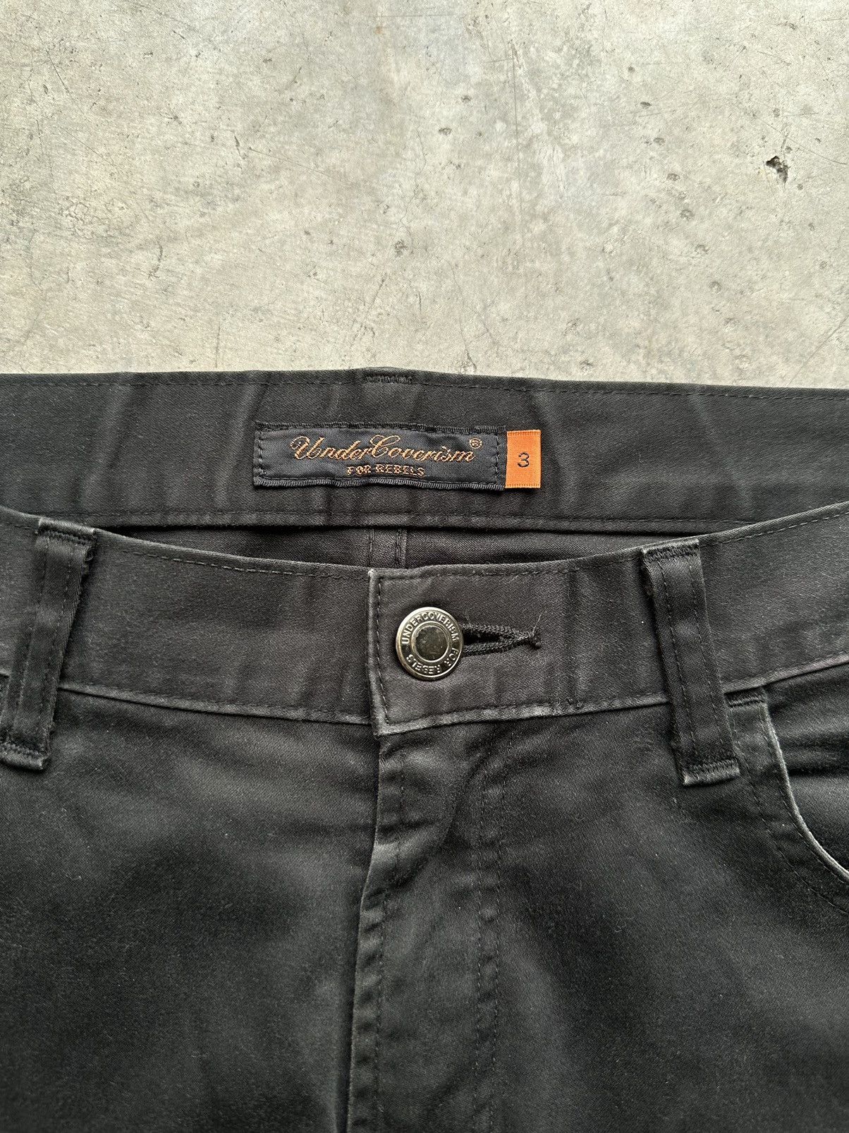 Undercover Undercover 2007 Cropped Backlace Pants Size 31" - 3 Thumbnail