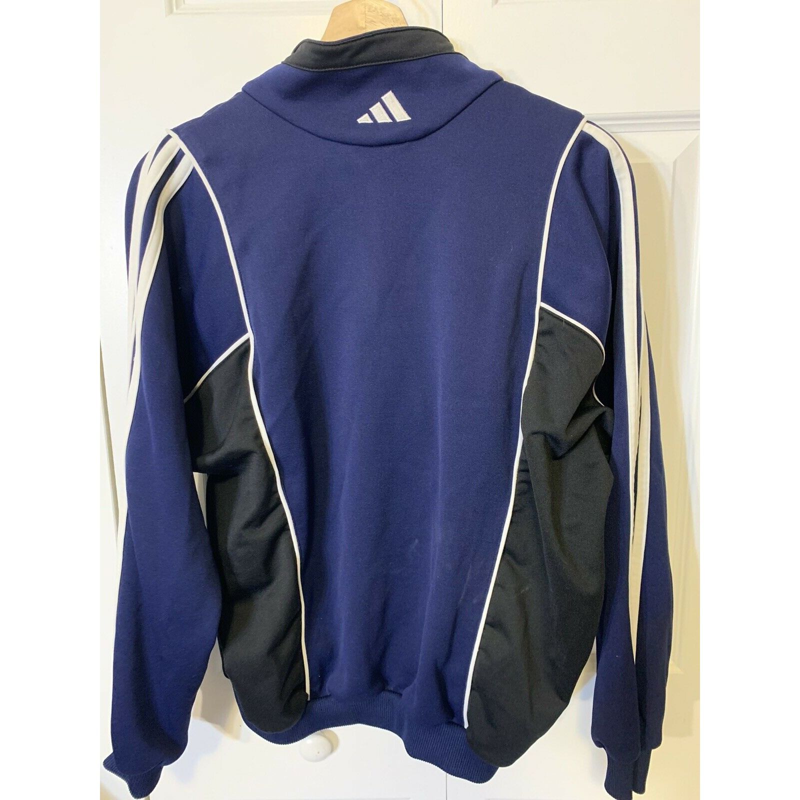 Adidas VINTAGE Adidas Full Zip Track Jacket Men’s Sz M Blue White H Size US M / EU 48-50 / 2 - 6 Thumbnail