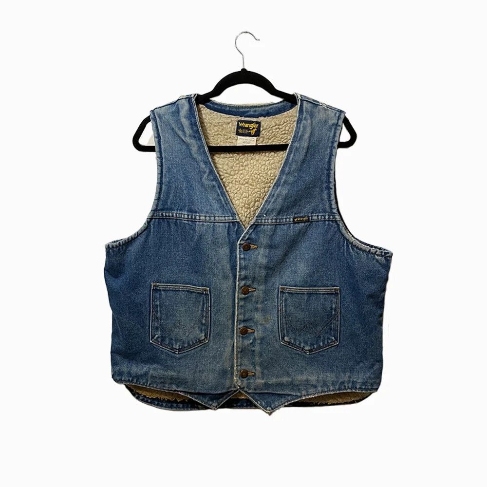 Wrangler Women's Sherpa Lined Denim Vest in Mid – Branded Country Wear