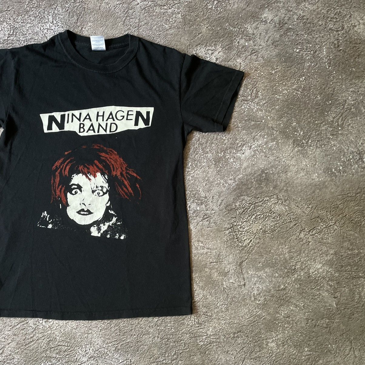 Vintage Vintage Y2K Nina Hagen Graphic Tee Black Goth Punk Worn In S Size US S / EU 44-46 / 1 - 2 Thumbnail