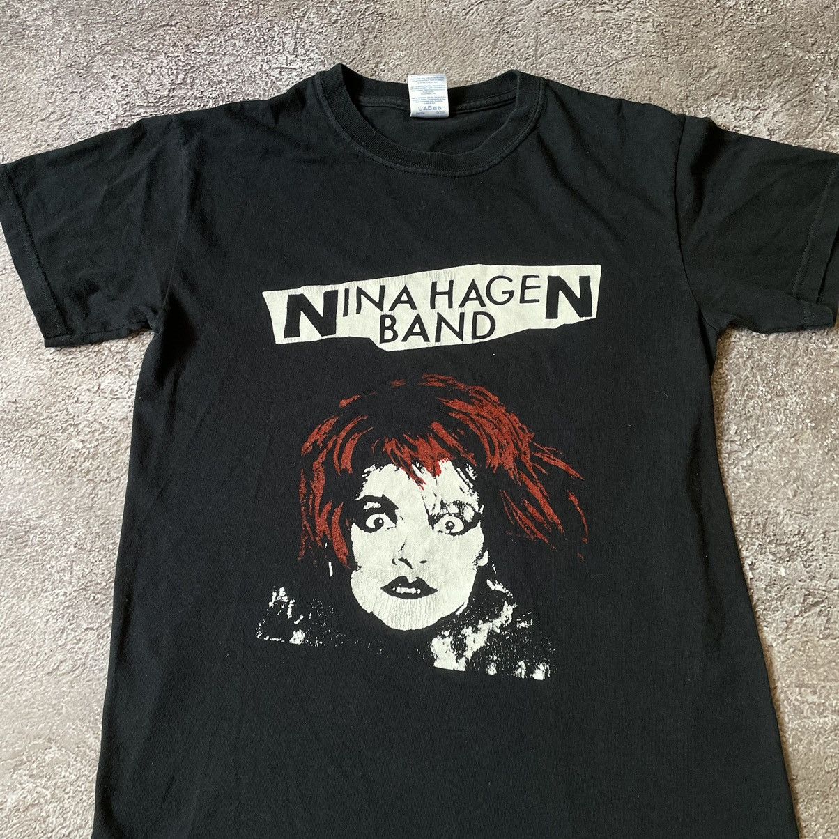 Vintage Vintage Y2K Nina Hagen Graphic Tee Black Goth Punk Worn In S Size US S / EU 44-46 / 1 - 5 Thumbnail