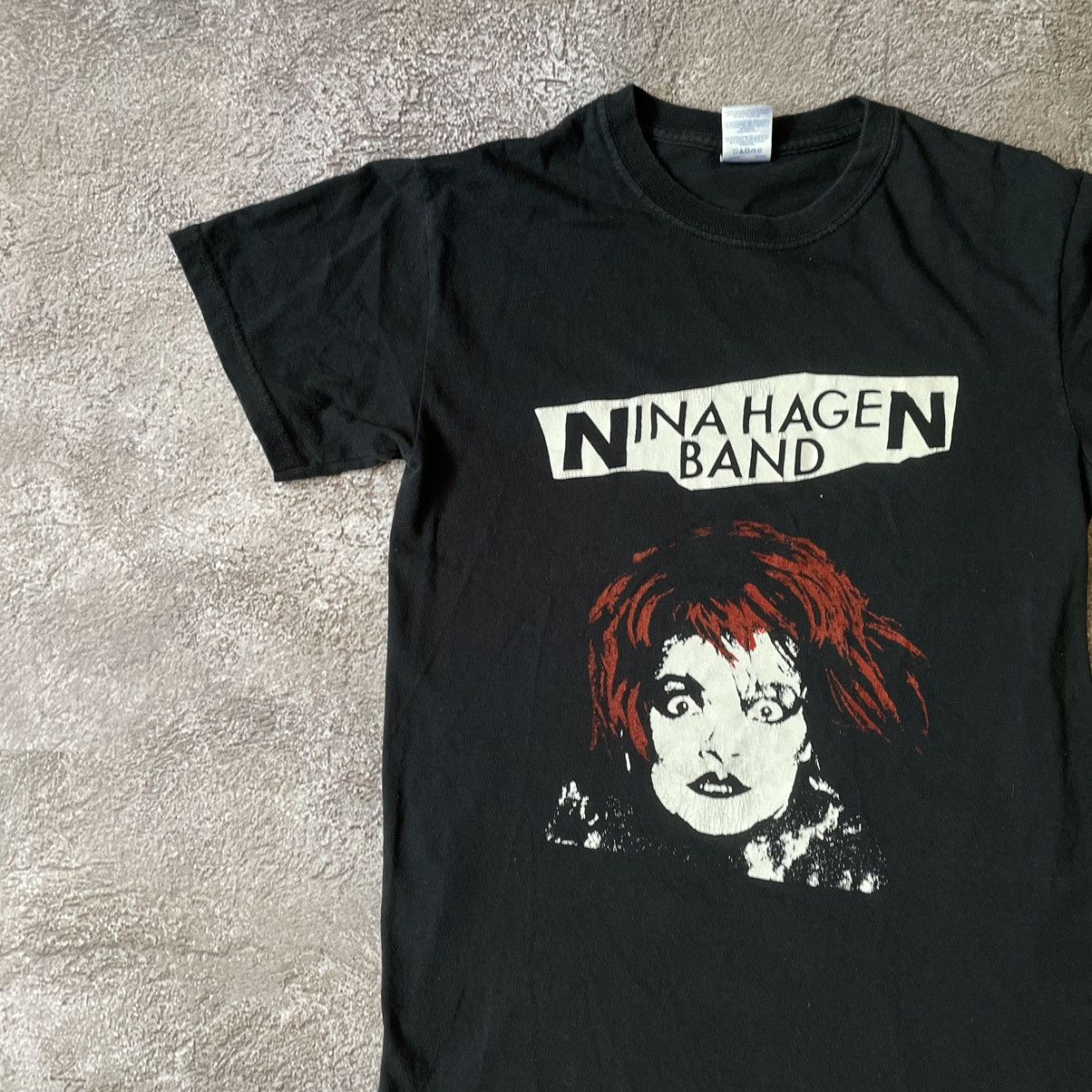 Vintage Vintage Y2K Nina Hagen Graphic Tee Black Goth Punk Worn In S Size US S / EU 44-46 / 1 - 4 Thumbnail