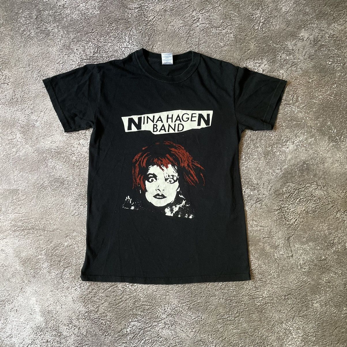 Vintage Vintage Y2K Nina Hagen Graphic Tee Black Goth Punk Worn In S Size US S / EU 44-46 / 1 - 3 Thumbnail