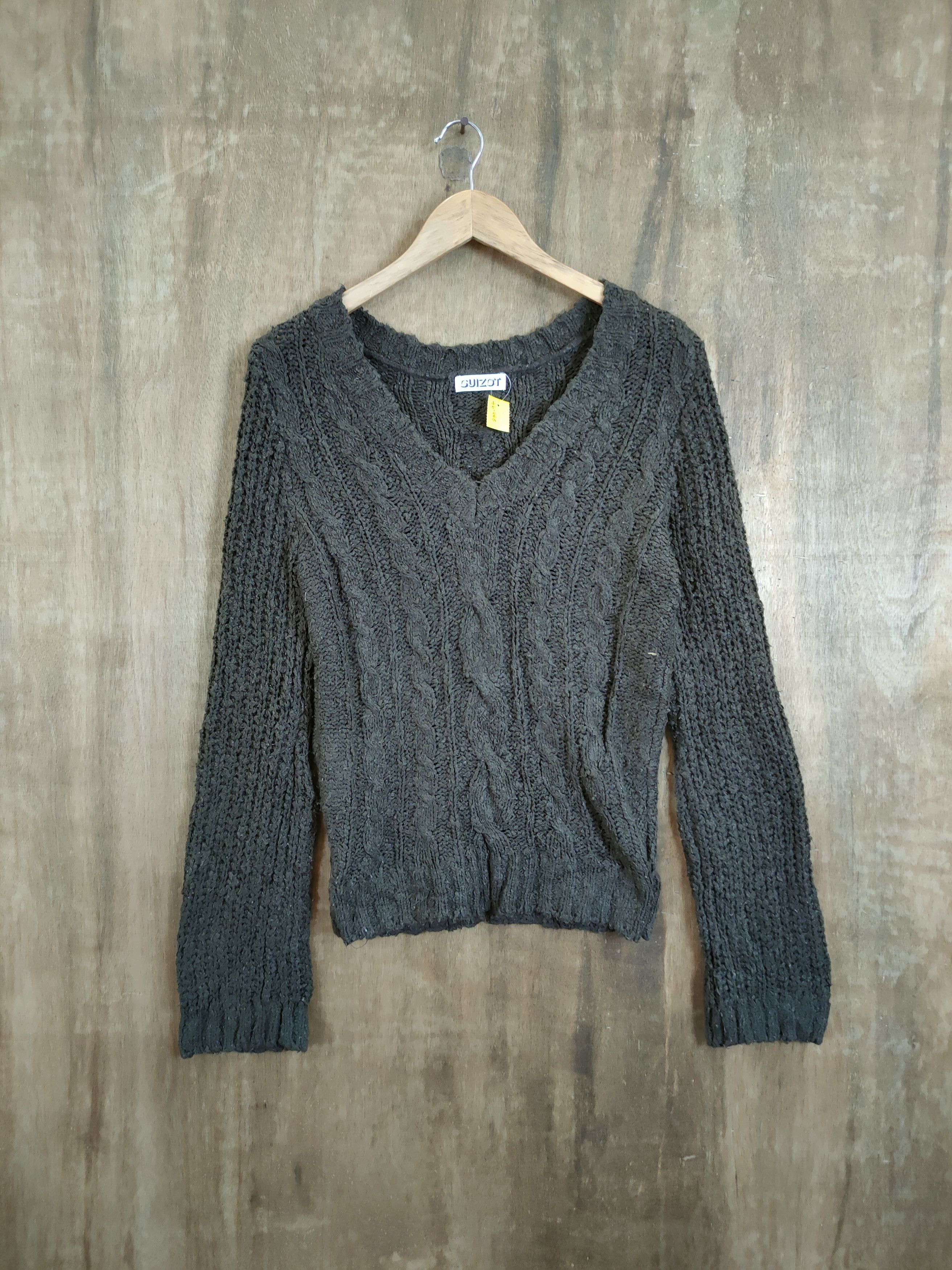 Guizot japan cable knitwear vintage streetwear #46-668