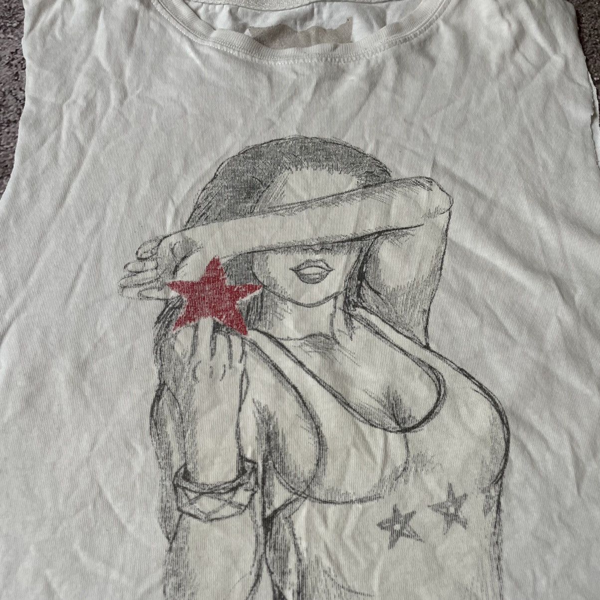 Vintage Vintage Y2K Sun Faded Graphic Tank Top Sleeveless Tee Slim M Size US M / EU 48-50 / 2 - 7 Thumbnail